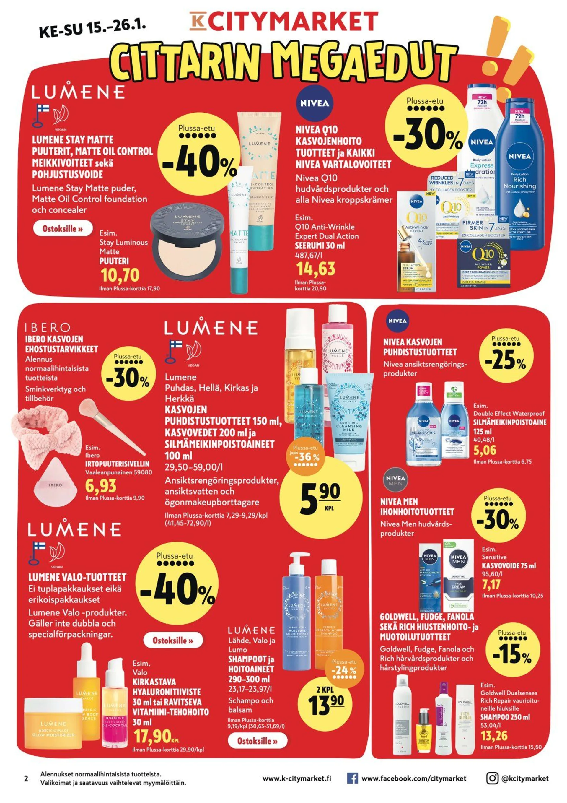 K-Citymarket tarjoukset voimassa alkaen 23. tammikuuta - 26. tammikuuta 2025 - Tarjouslehti sivu 2