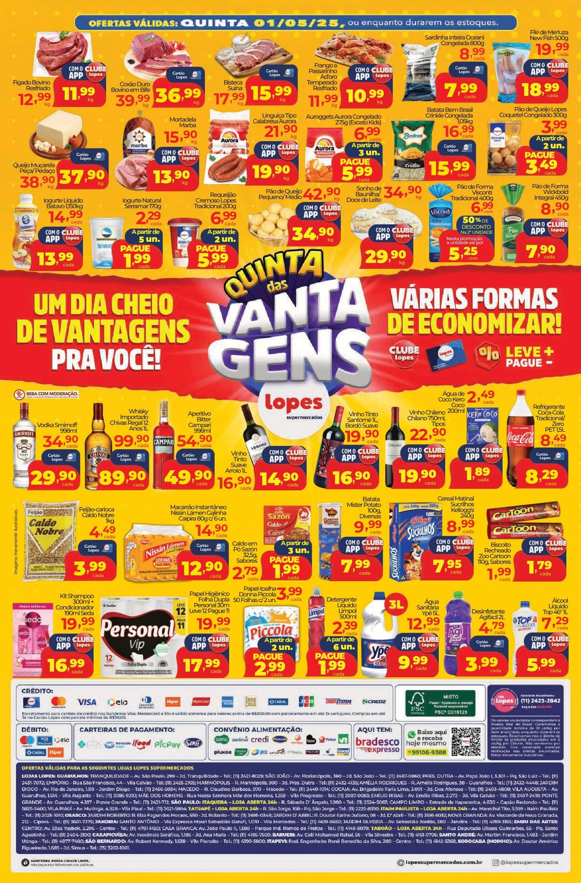 Encarte de Lopes Supermercados Ofertas 29 de abril até 1 de maio 2025 - Pagina 2