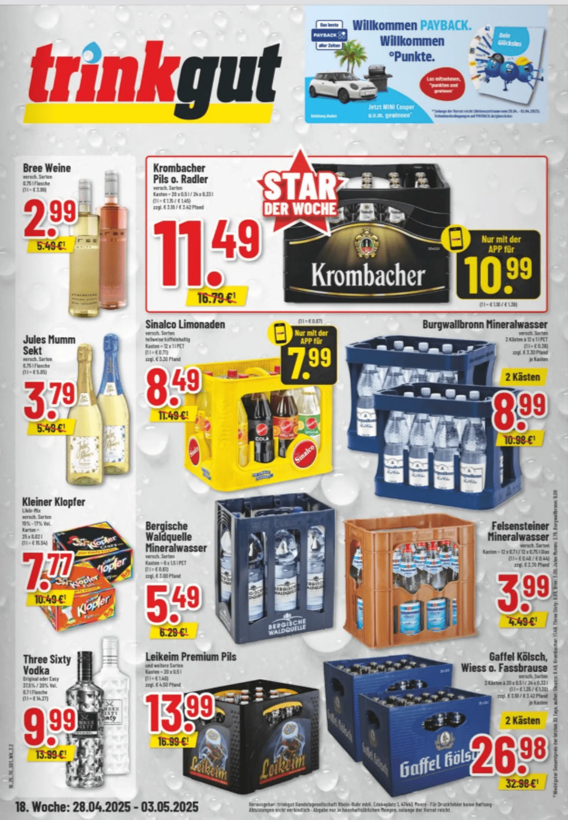 Trinkgut Angebote von 28. April bis 3. Mai 2025 - Prospekt seite 1