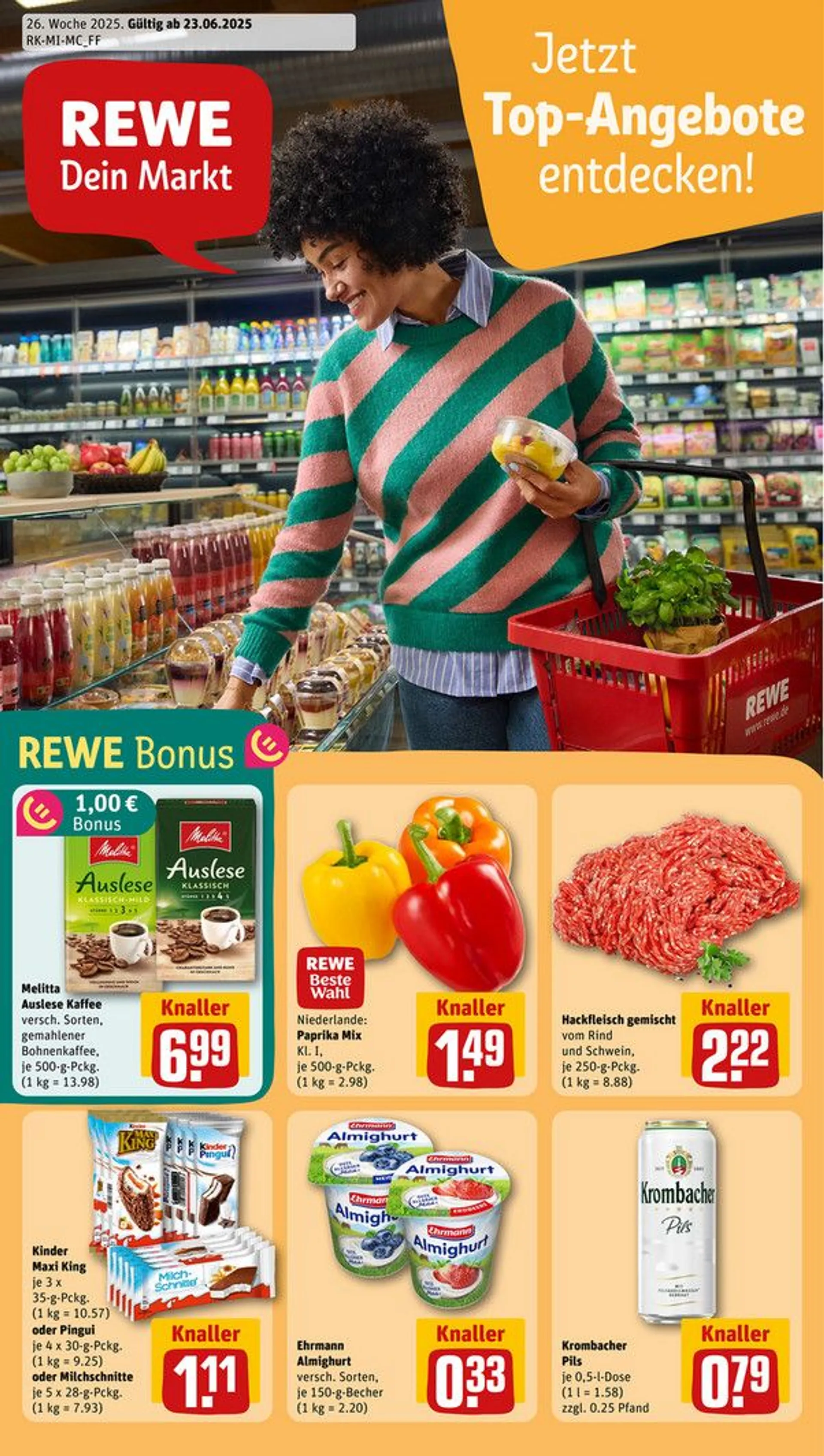 REWE Prospekt von 22. Juni bis 29. Juni 2025 - Prospekt seite 1