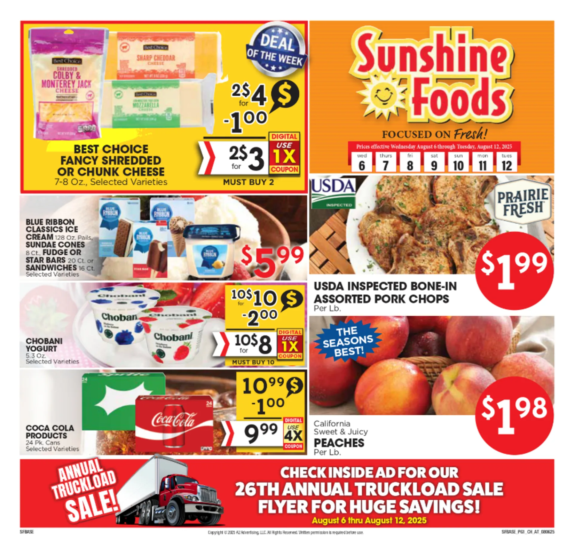 Weekly ad Sunshine Foods Sales from August 6 to August 12 2025 - Page 1