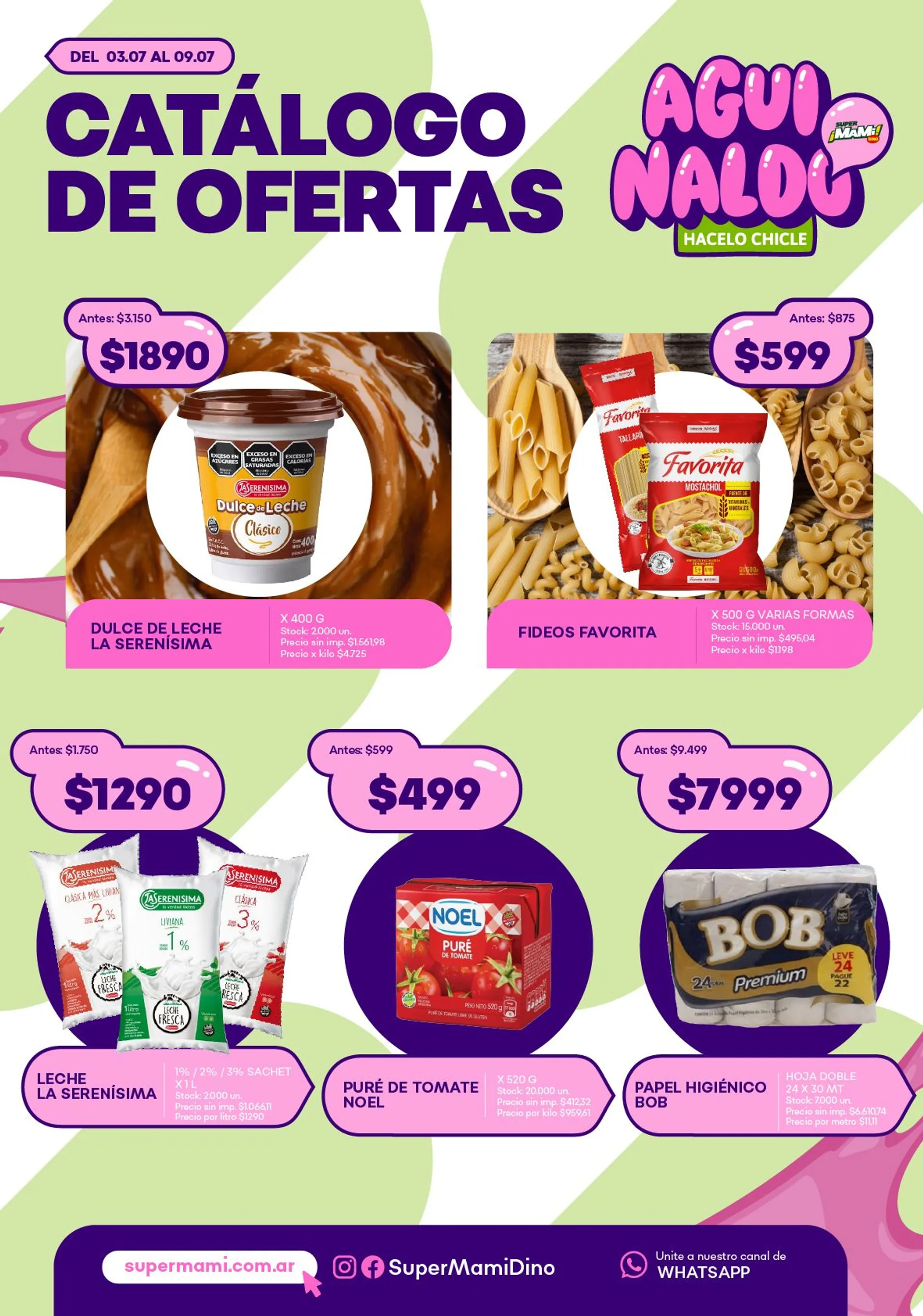 Ofertas de Ofertas Super Mami  3 de julio al 9 de julio 2025 - Página 1 del catálogo