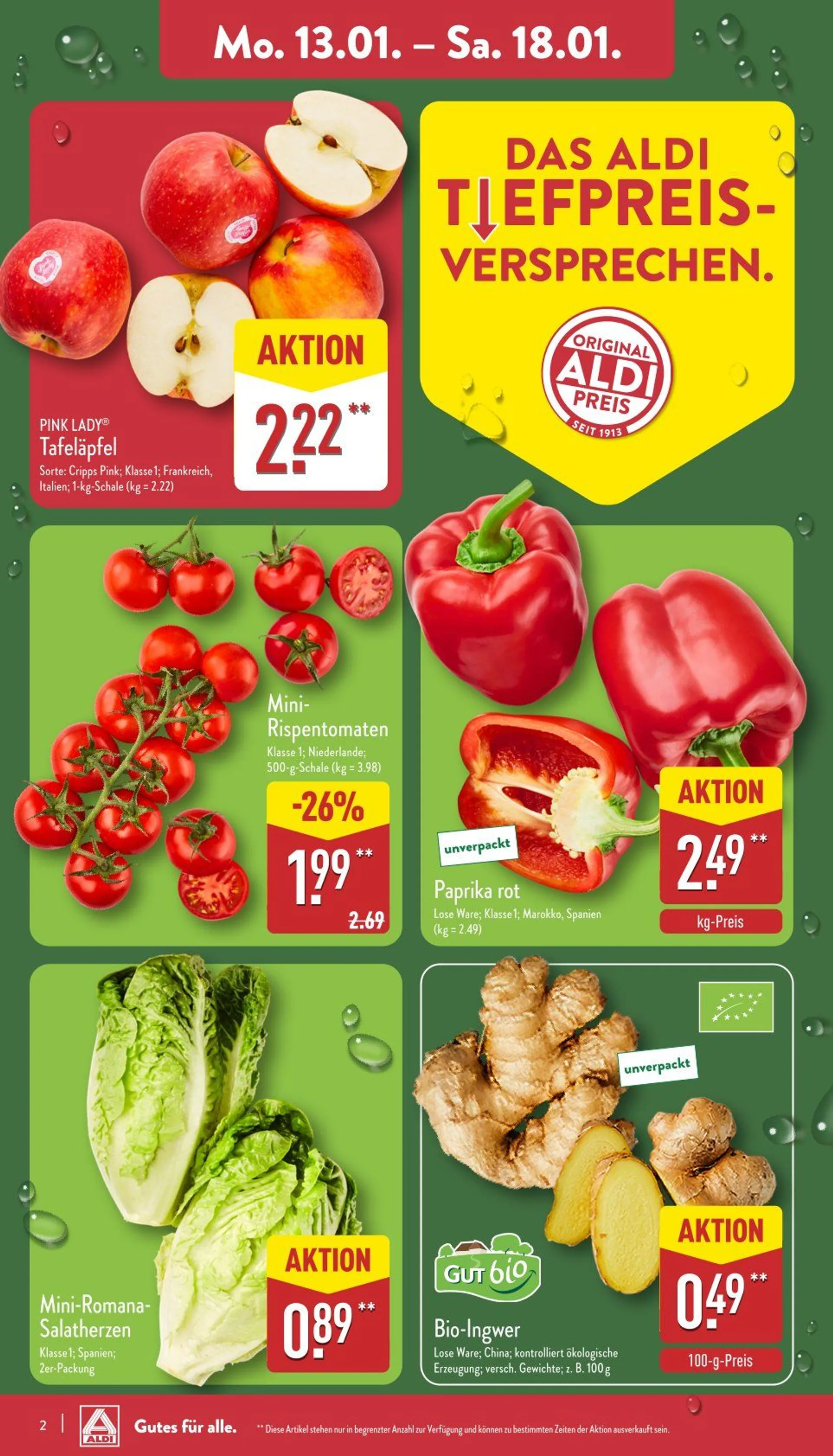 Aldi Nord Prospekt von 13. Januar bis 18. Januar 2025 - Prospekt seite 2