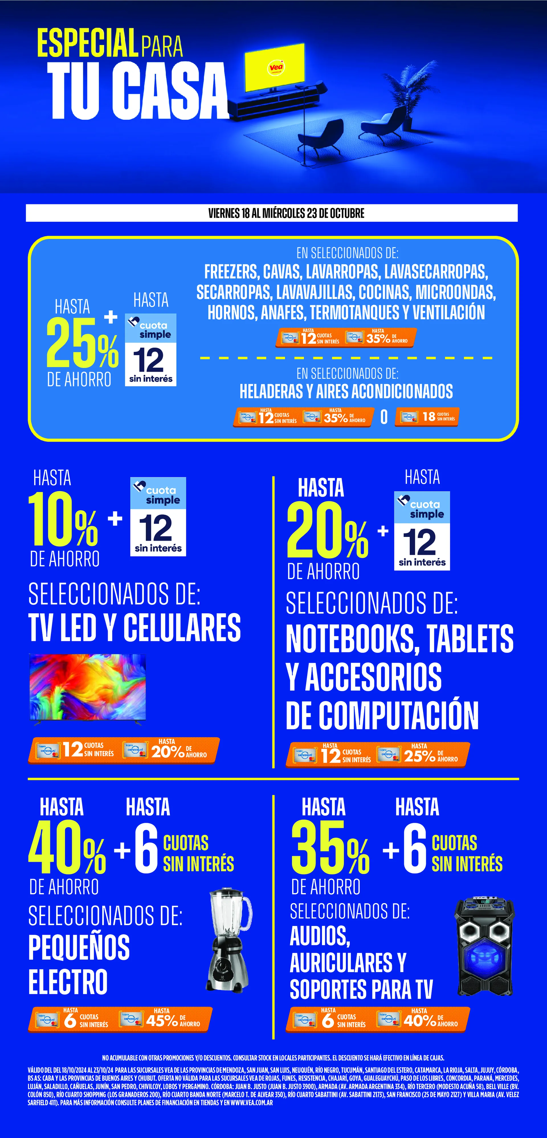 Ofertas de Vea 18 de octubre al 24 de octubre 2024 - Página 1 del catálogo