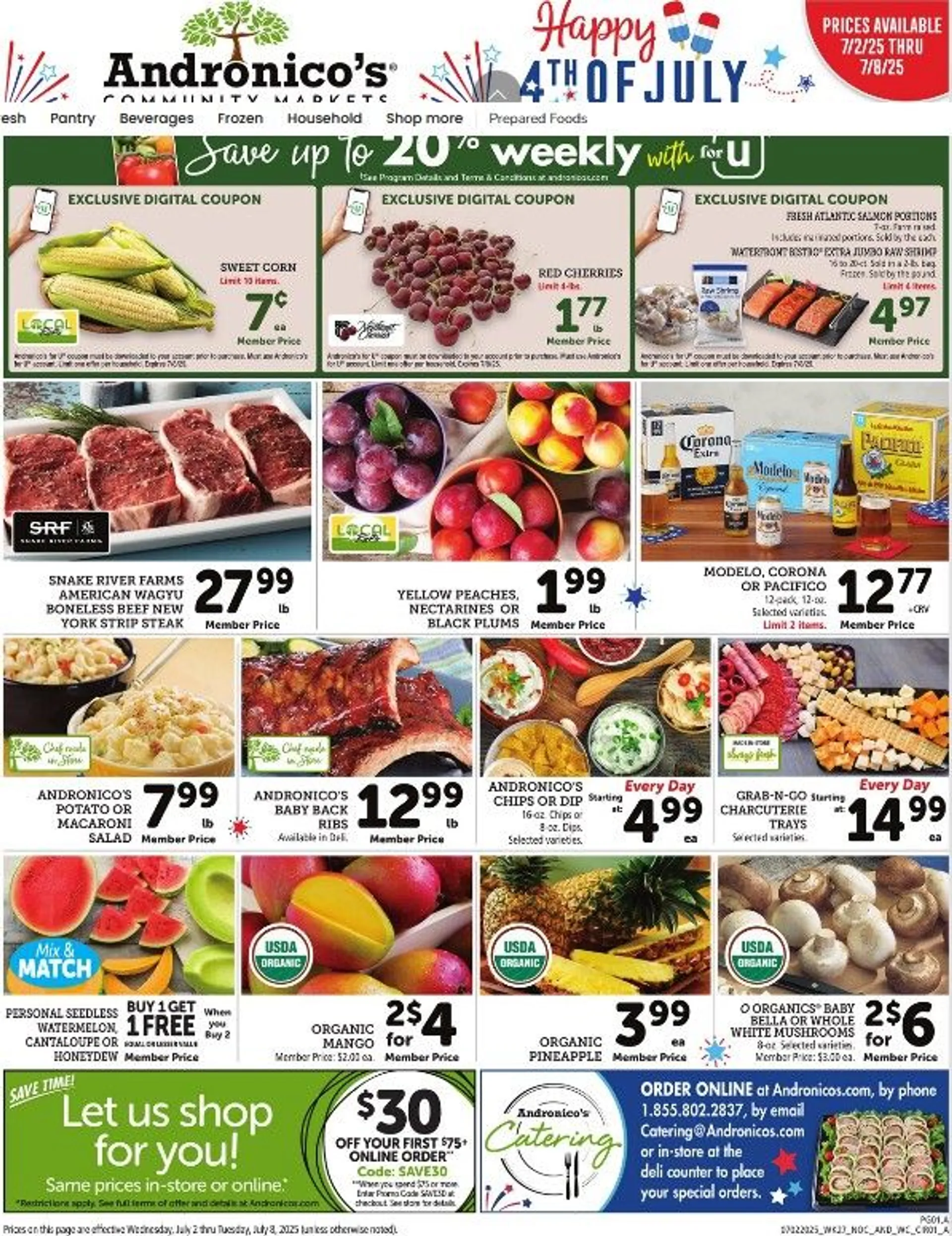 Weekly ad Andronico's weekly ads from July 2 to July 8 2025 - Page 1