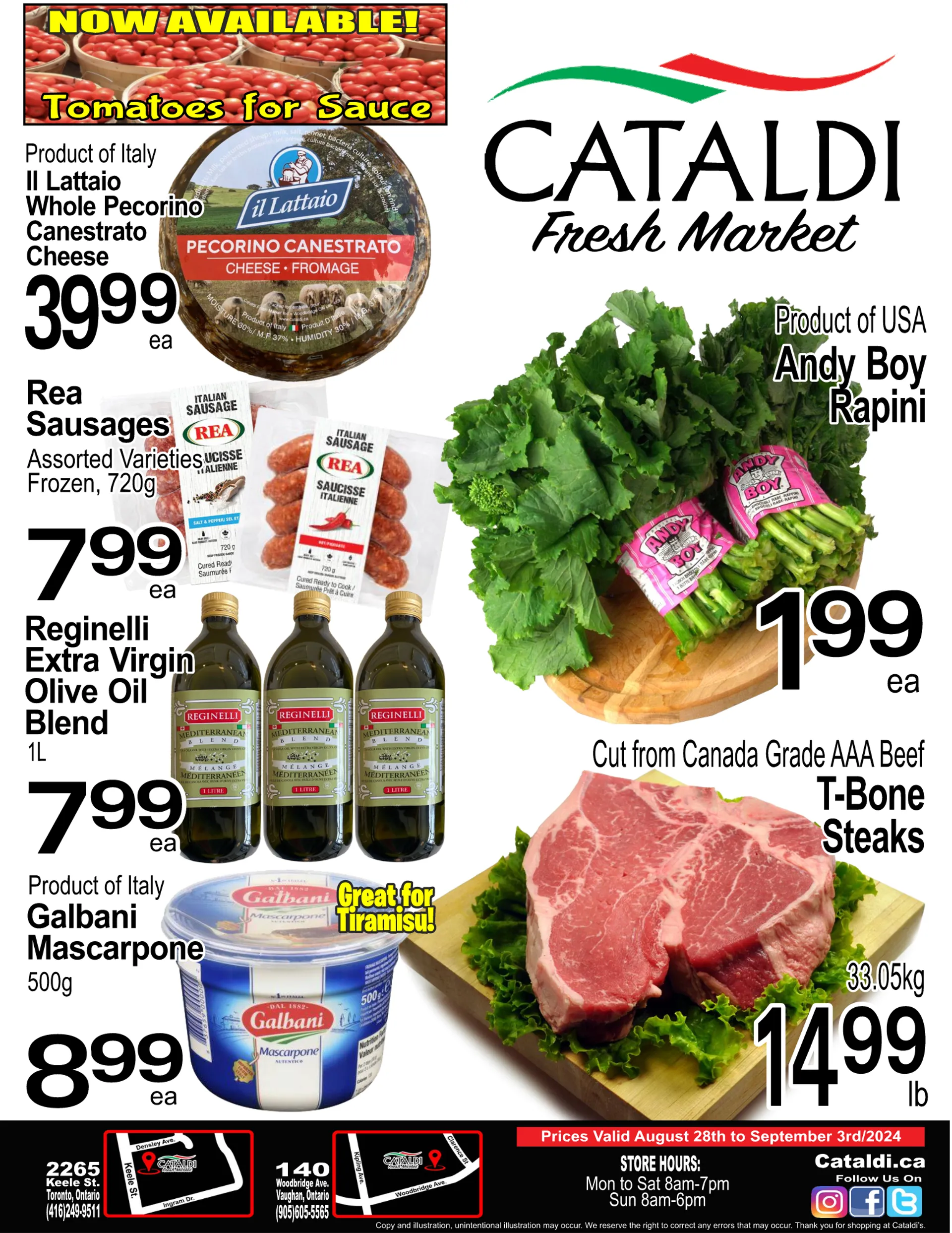 Cataldi Fresh Market Weekly Ad from August 28 to September 3 2024 - flyer page 