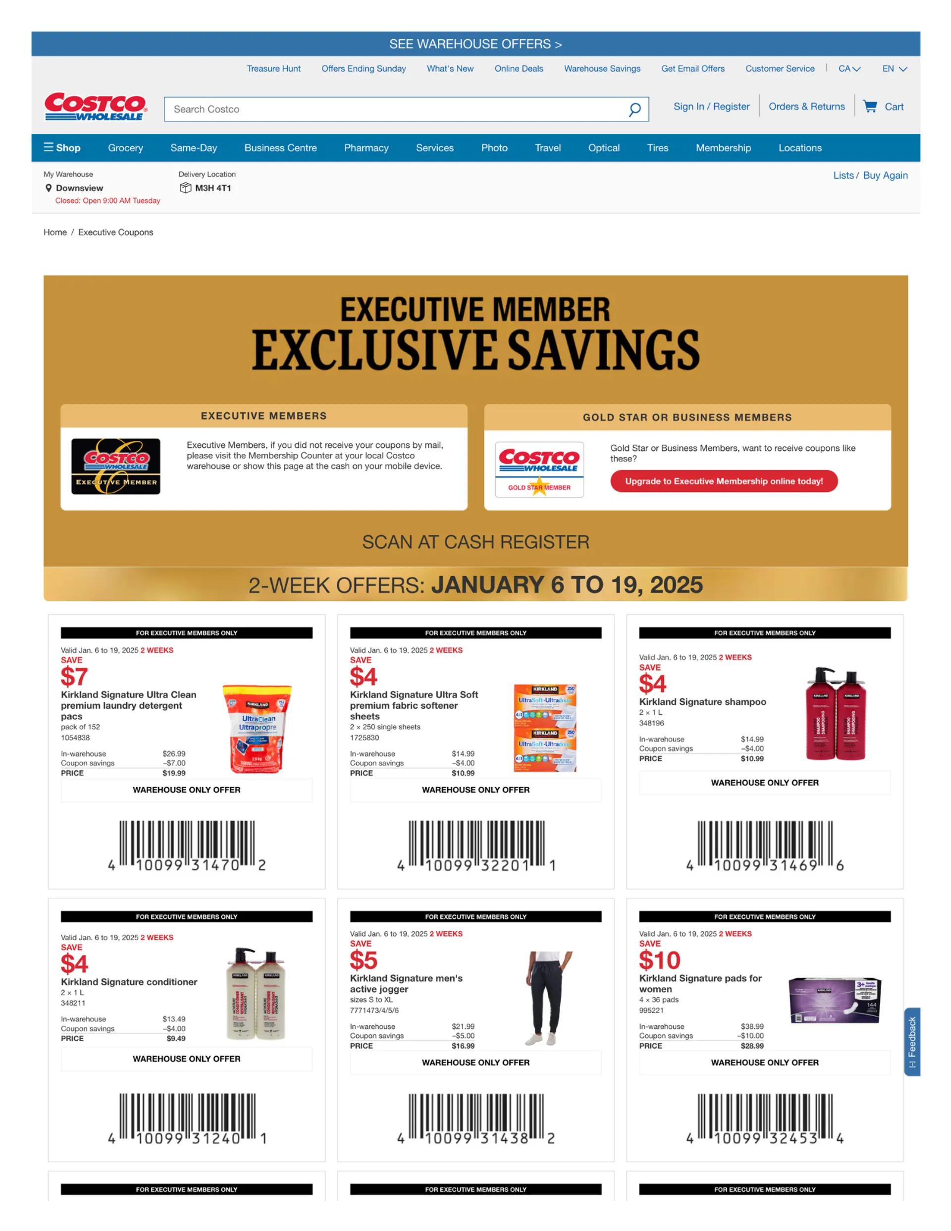 Exclusive saving from January 6 to January 19 2025 - flyer page 