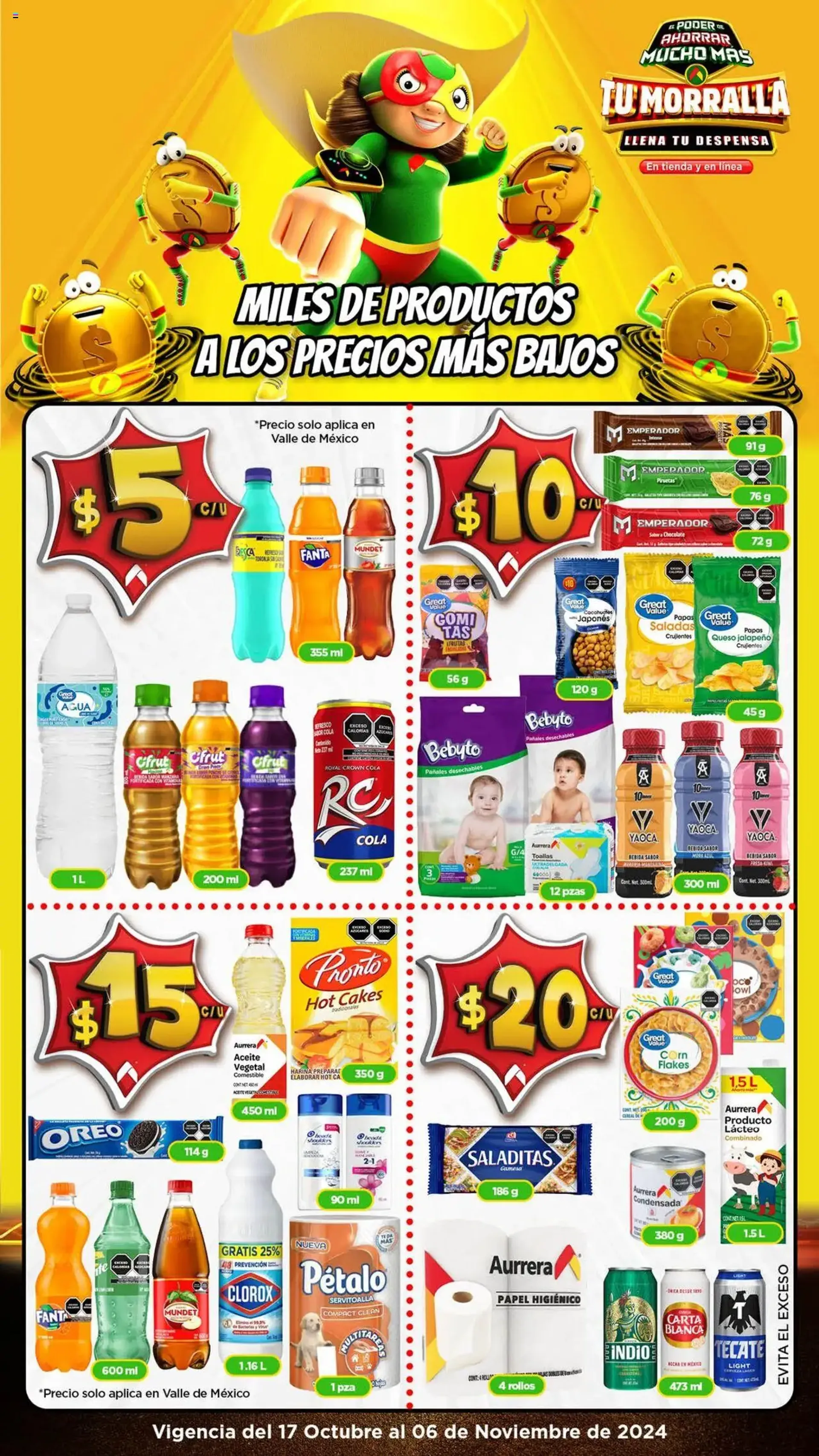 Catálogo de Ofertas de la semana en Bodega Aurrera 17 de octubre al 6 de noviembre 2024 - Pagina 1