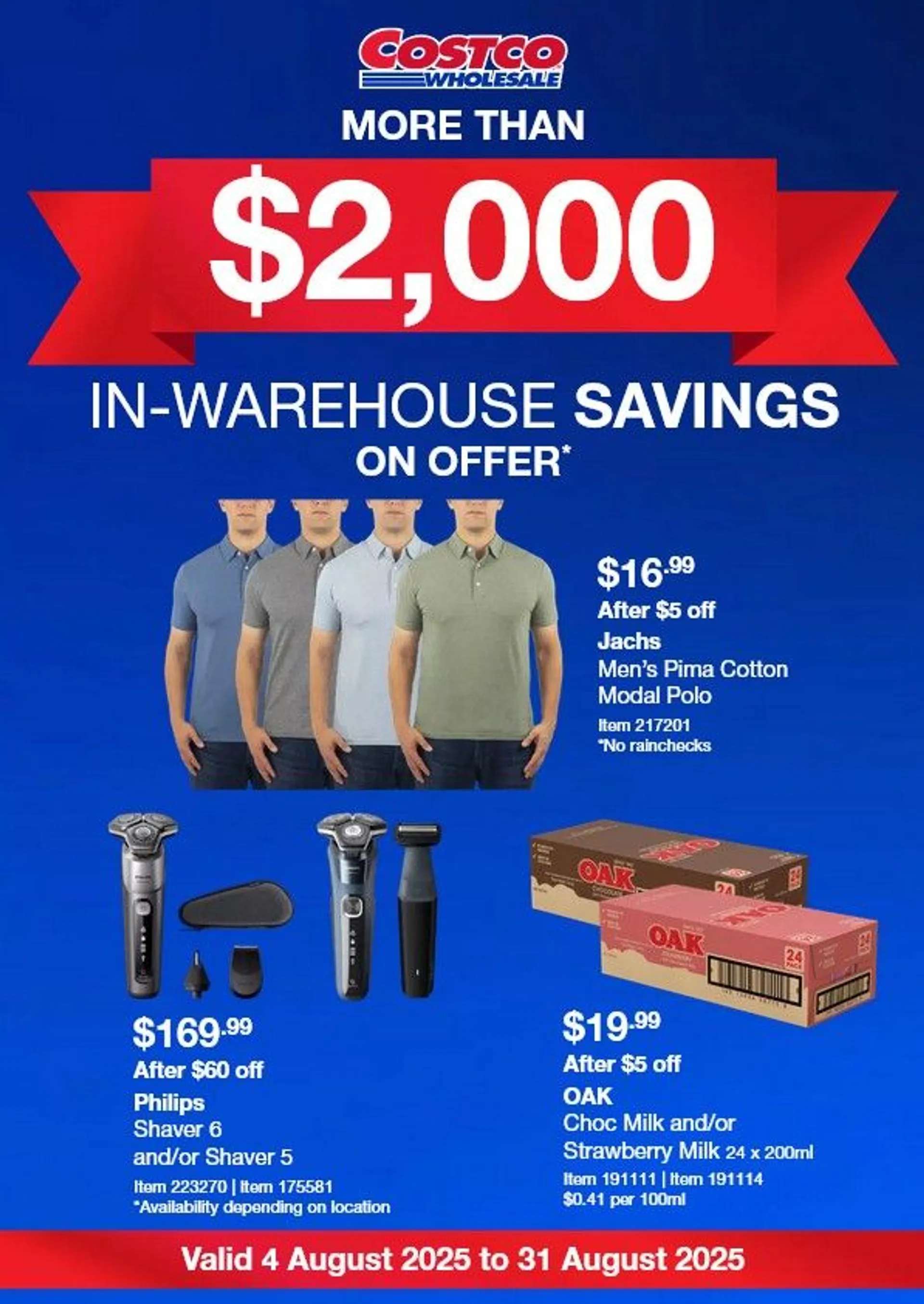 Costco - Catalogue valid from 4 August to 31 August 2025 - page 1