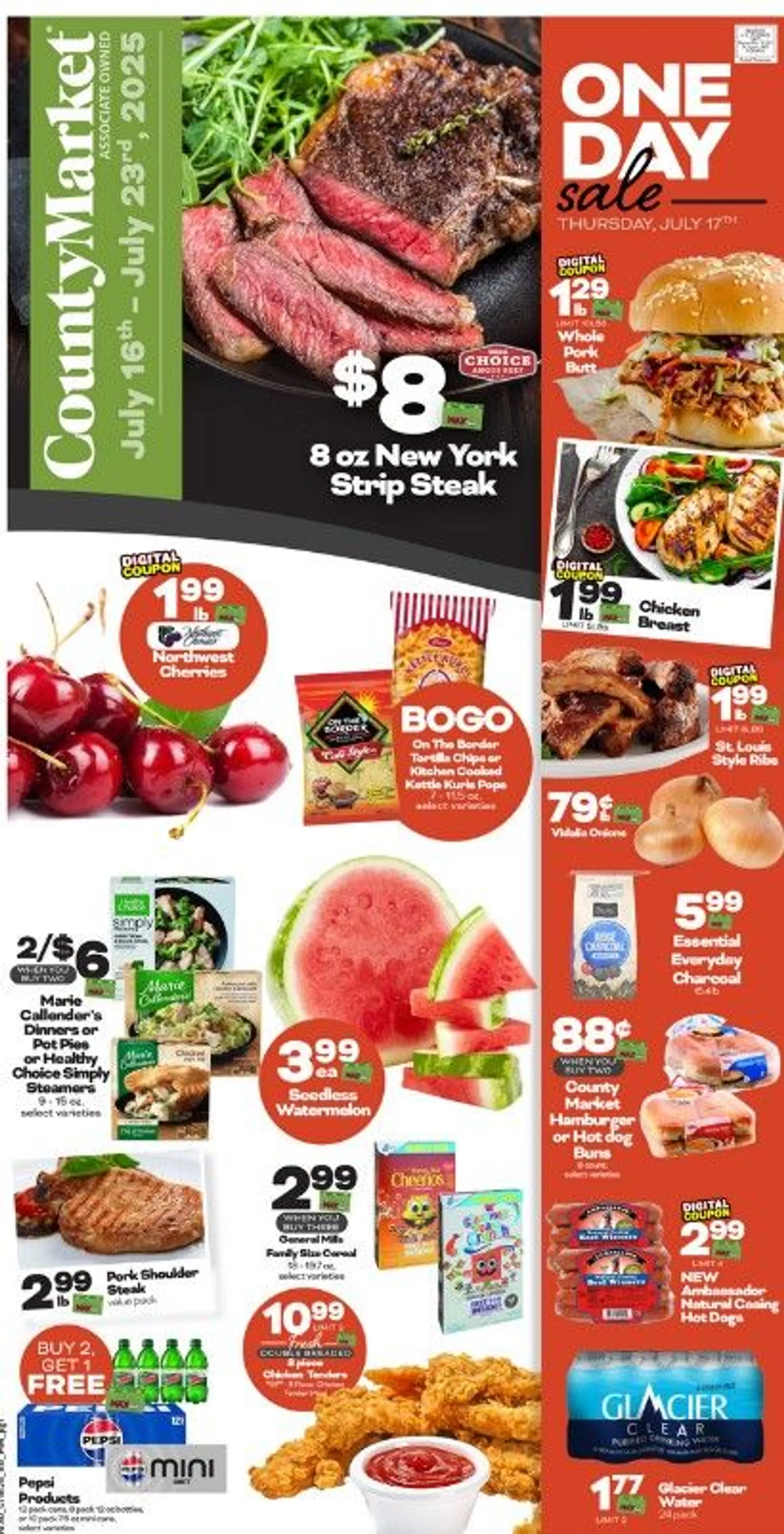 Weekly ad County Market Sales from July 16 to July 23 2025 - Page 1