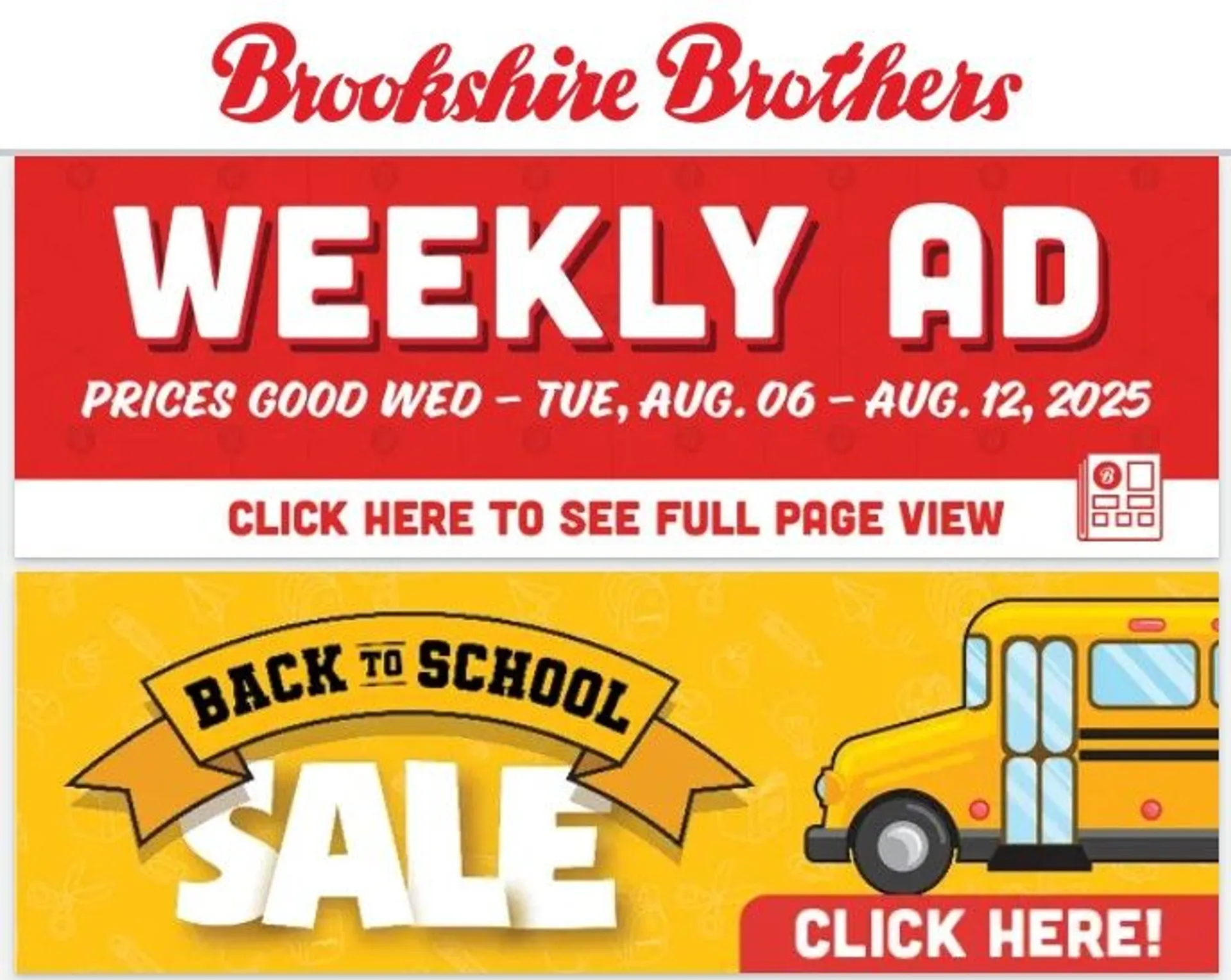 Weekly ad Brookshire Brothers Sales from August 6 to August 12 2025 - Page 1