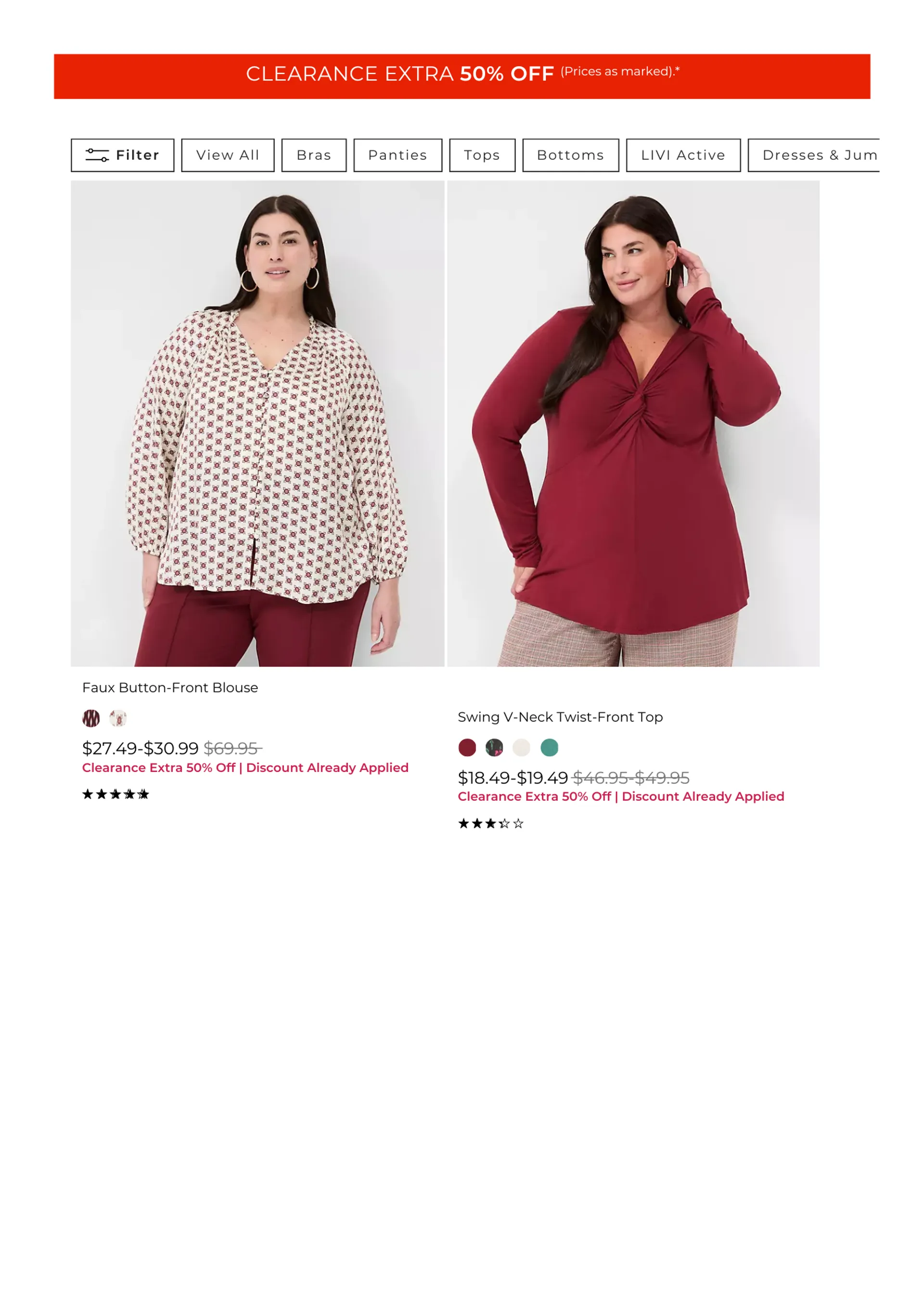 Weekly ad Clearance Plus Size Clothing from November 22 to December 3 2024 - Page 