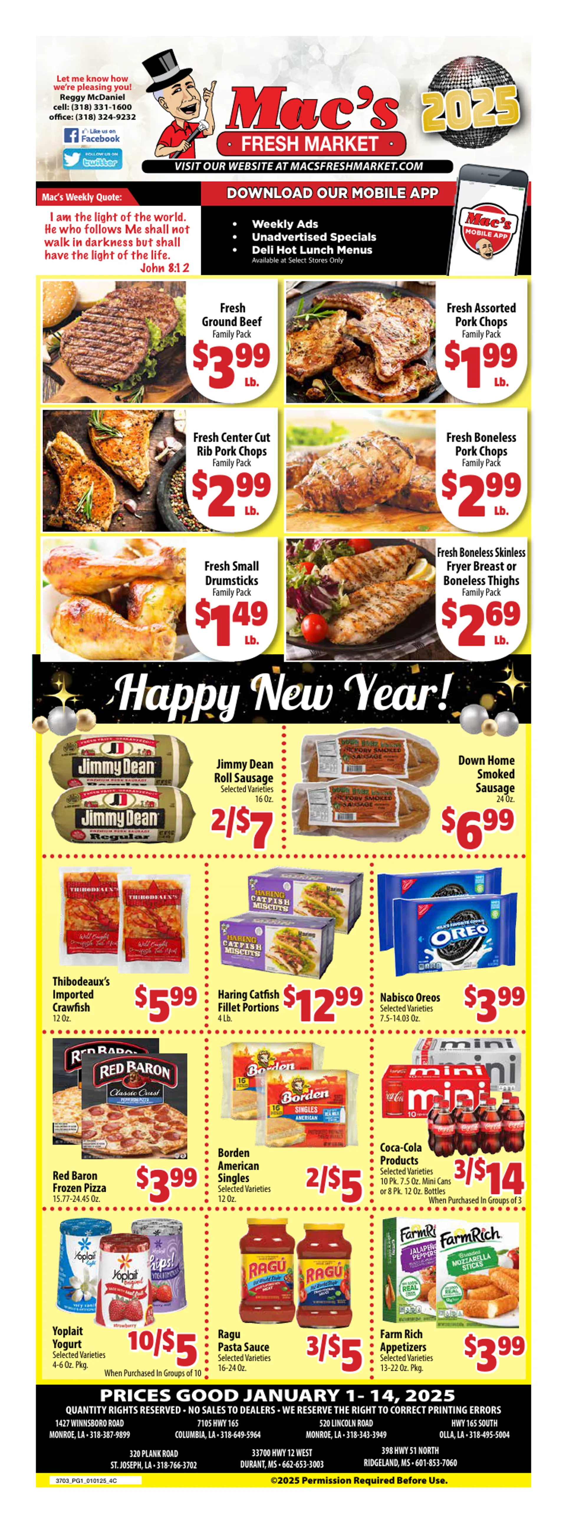 Weekly ad Mac's Freshmarket Sales from January 8 to January 14 2025 - Page 