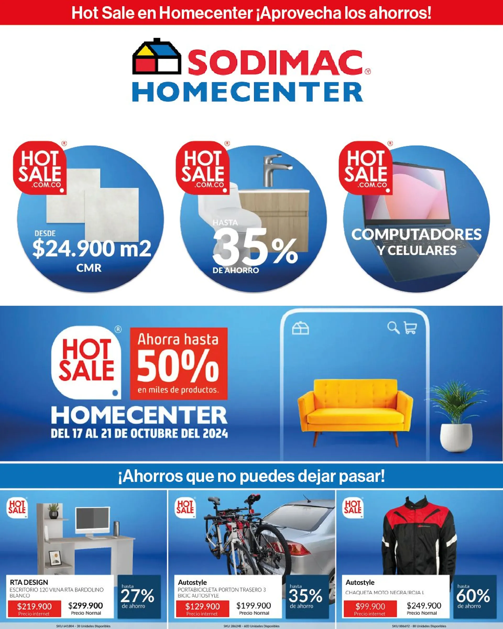 Catalogo de Homecenter Ofertas Hot Sale! 17 de octubre al 21 de octubre 2024 - Pag 