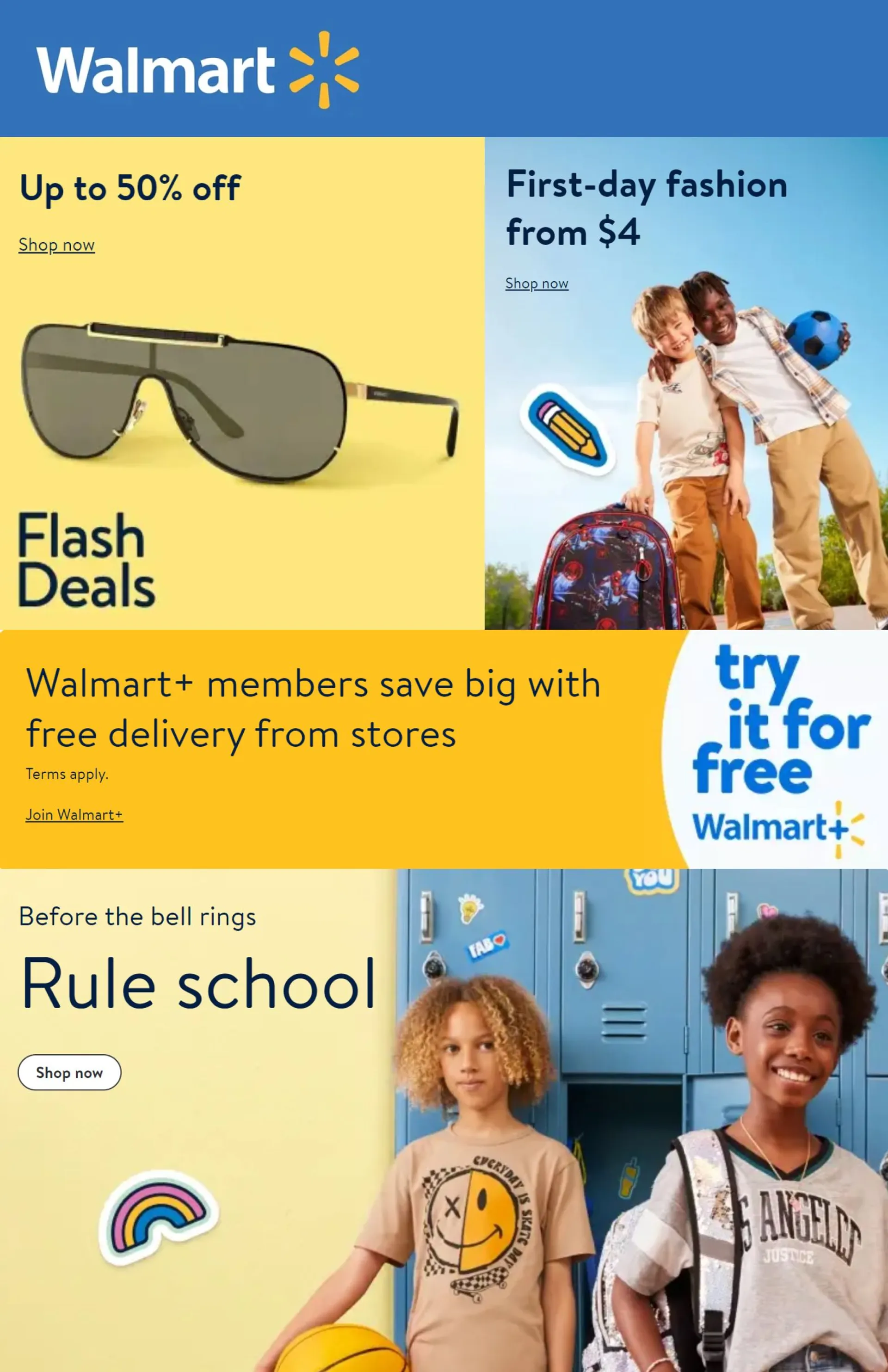 Weekly ad Back to School Savings from July 21 to July 28 2024 - Page 1