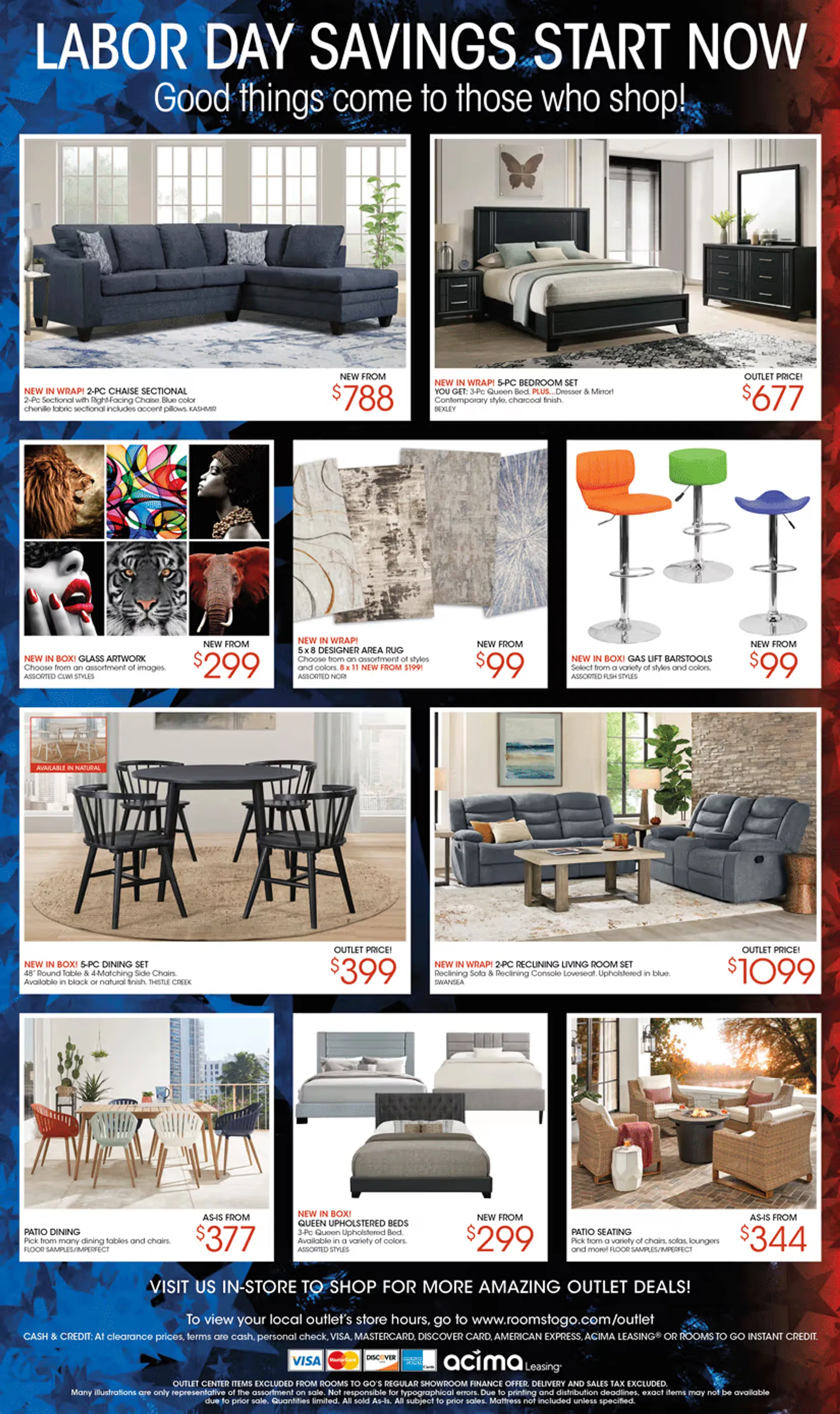 Weekly ad Rooms To Go weekly ads from August 8 to August 31 2025 - Page 1