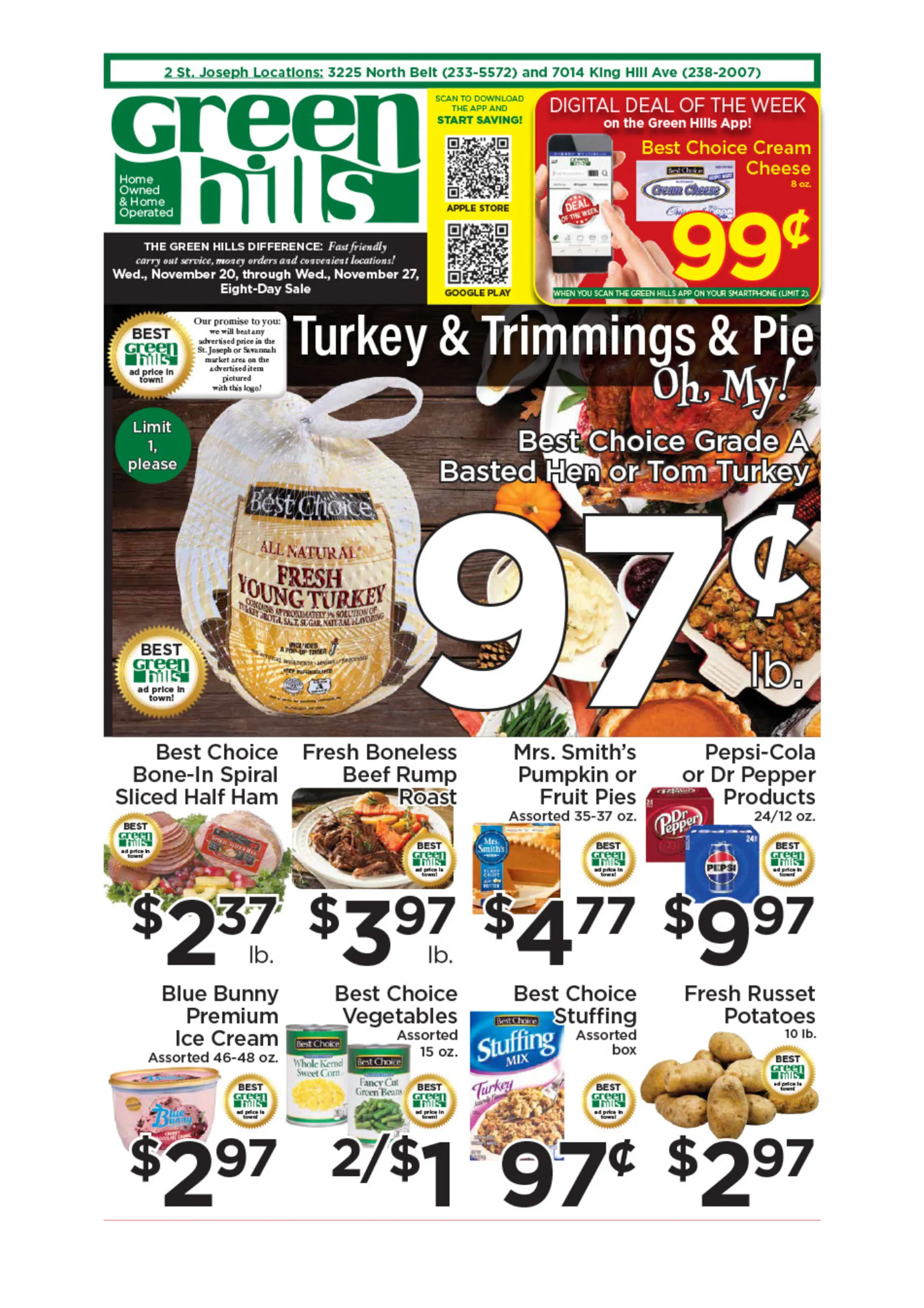 Weekly ad Green Hills Grocery sales from November 20 to November 27 2024 - Page 