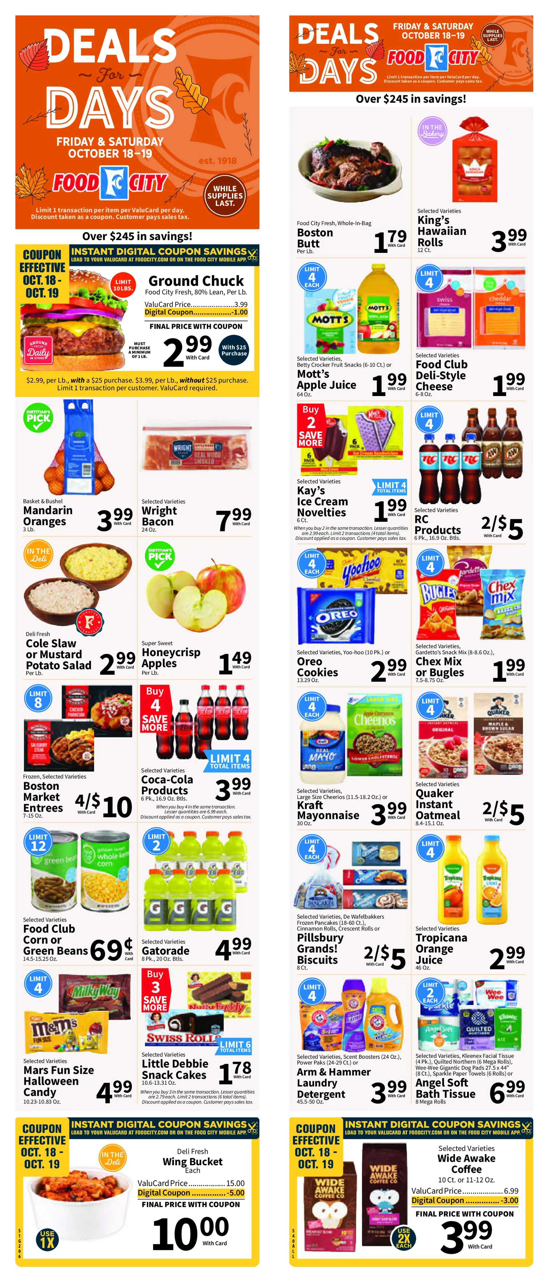 Weekly ad Food City weekly ads from October 16 to October 22 2024 - Page 1