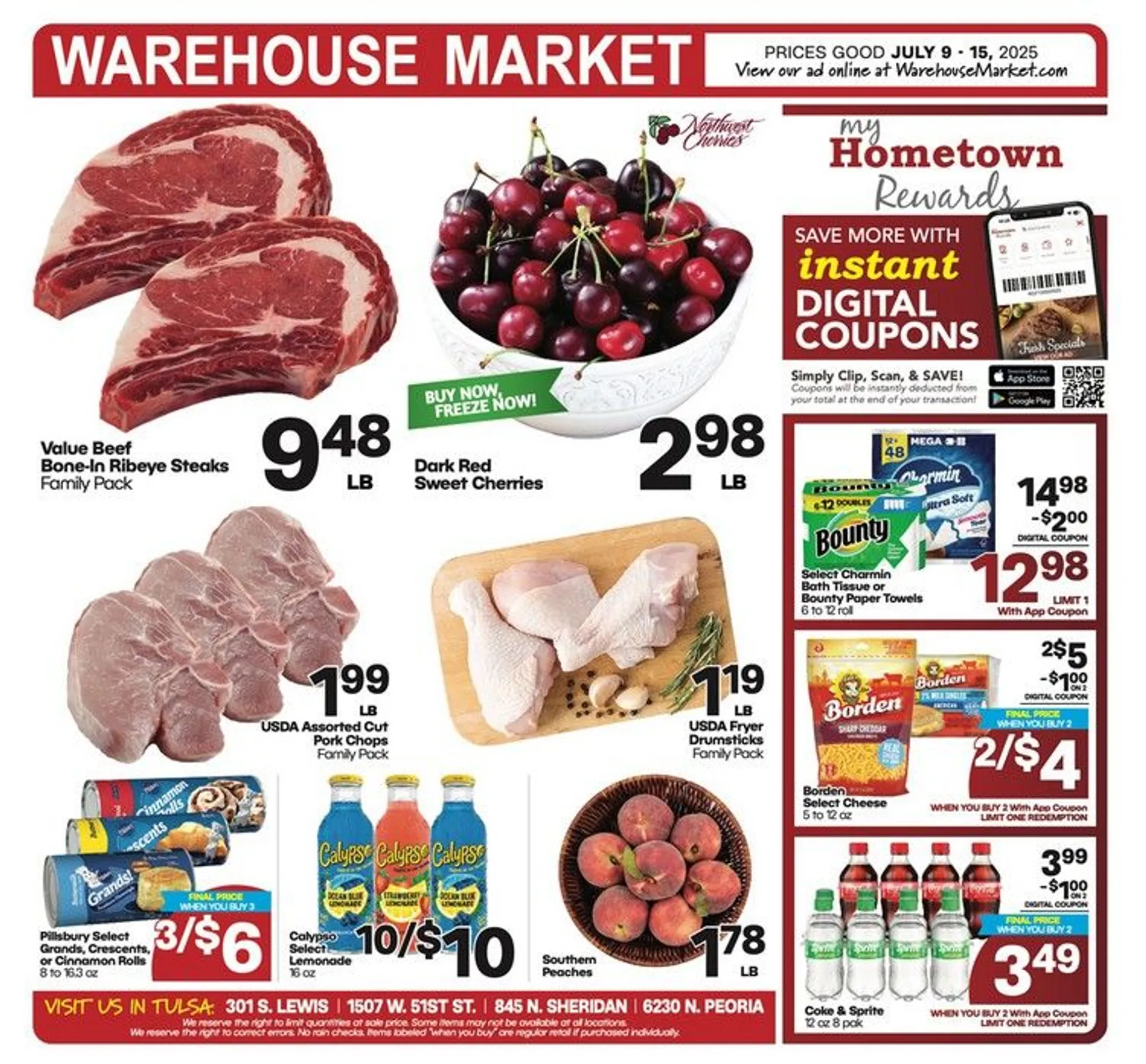 Weekly ad Warehouse Market Sales from July 9 to July 15 2025 - Page 