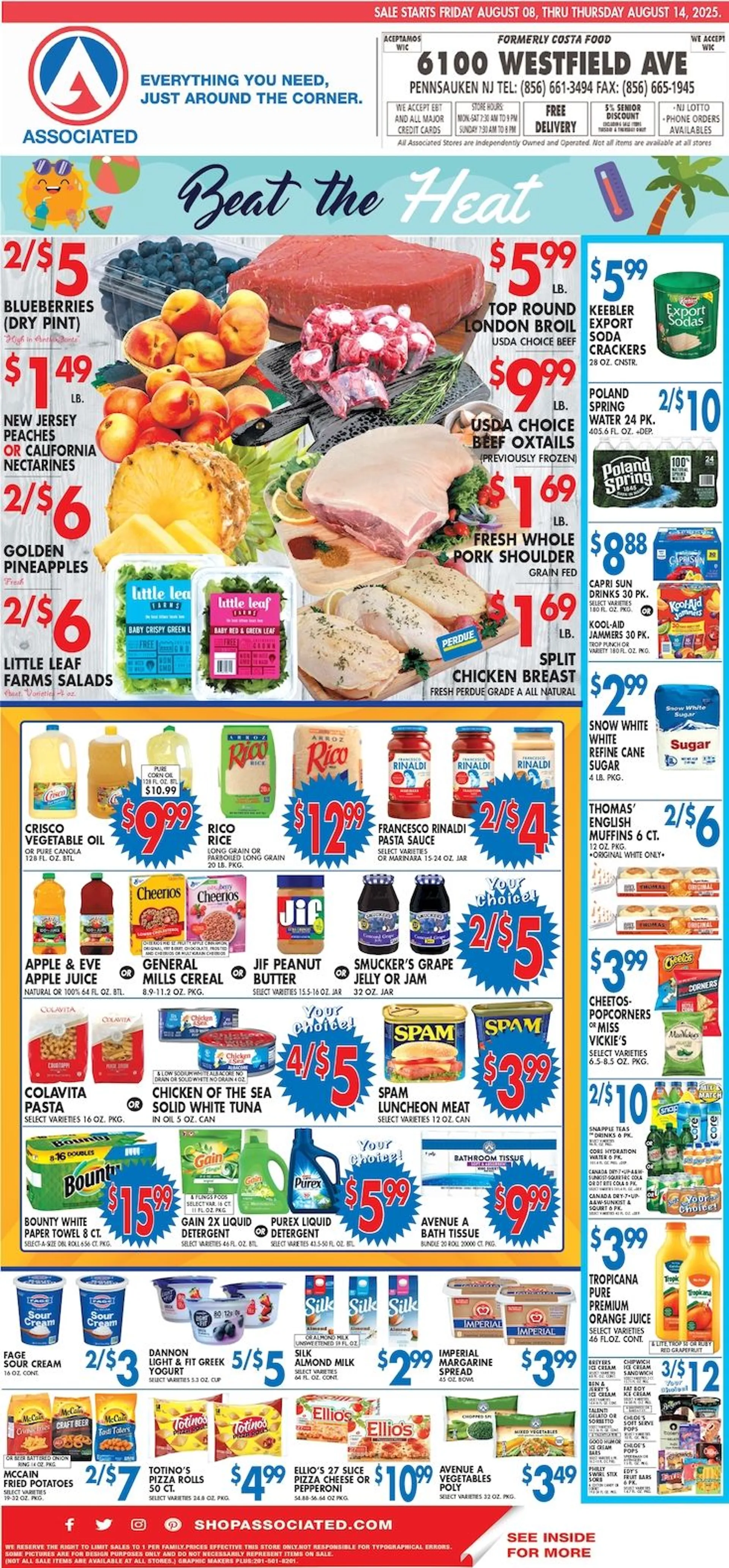 Weekly ad Associated Supermarkets Sales from August 8 to August 14 2025 - Page 1