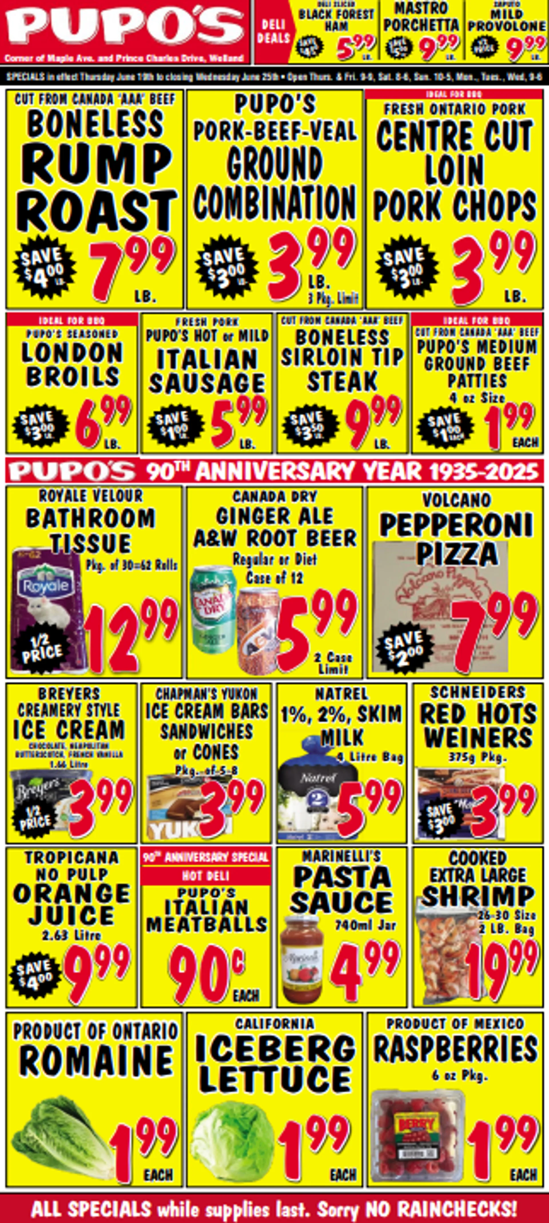 Pupo's Food Market Deals from June 19 to June 25 2025 - flyer page 1