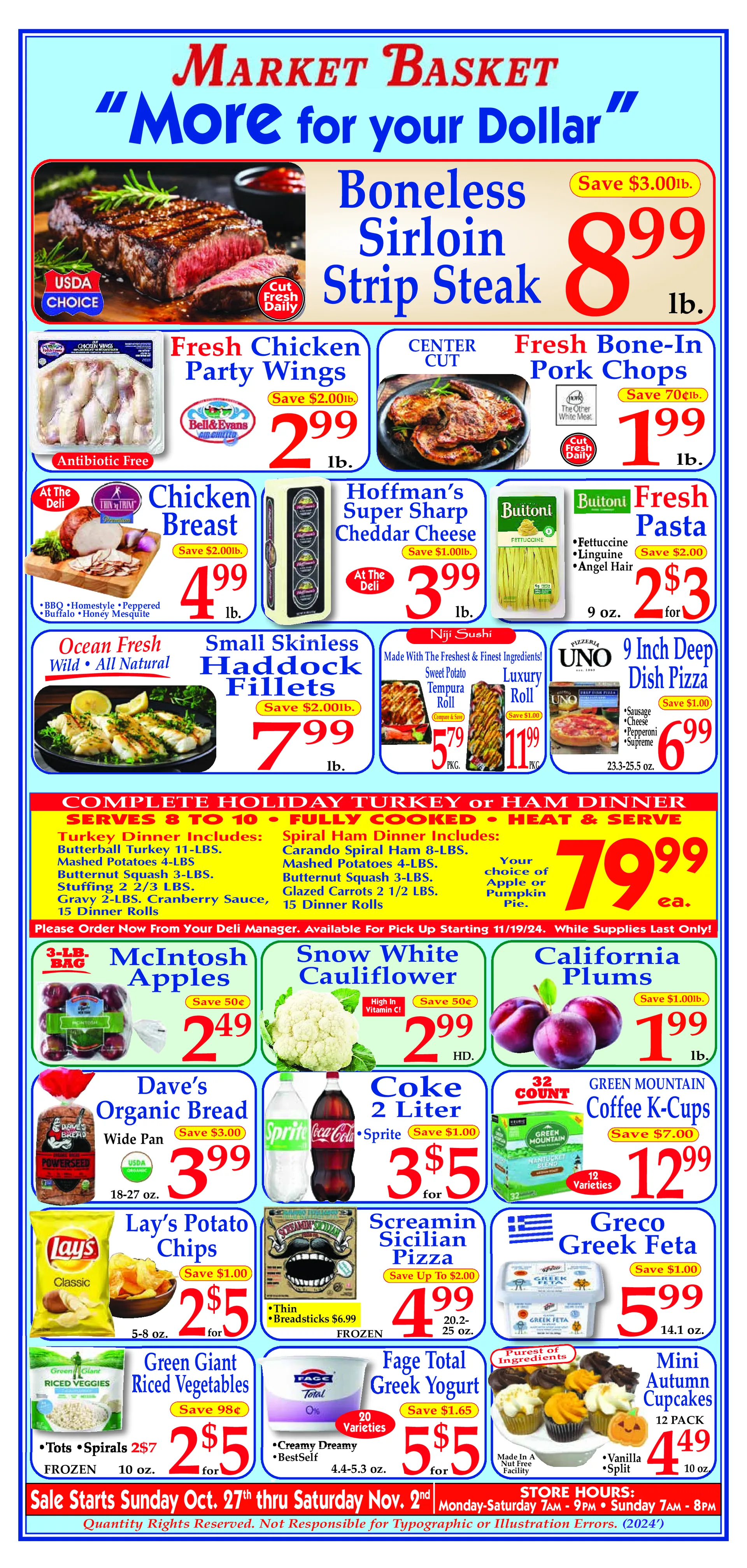 Weekly ad Market Basket sales from October 27 to November 2 2024 - Page 