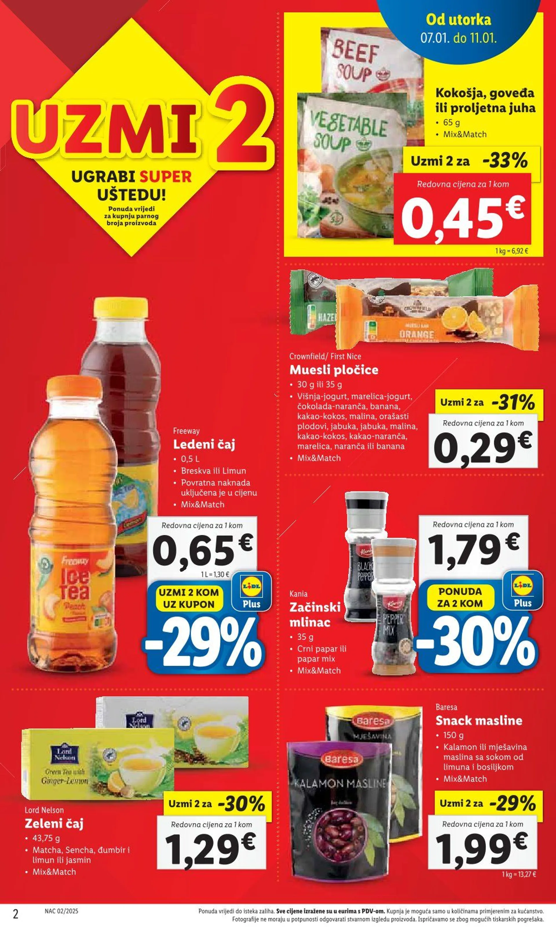 Katalog Lidl Posebna ponuda trgovine od 7. siječnja do 11. siječnja 2025. - Pregled Stranica 2