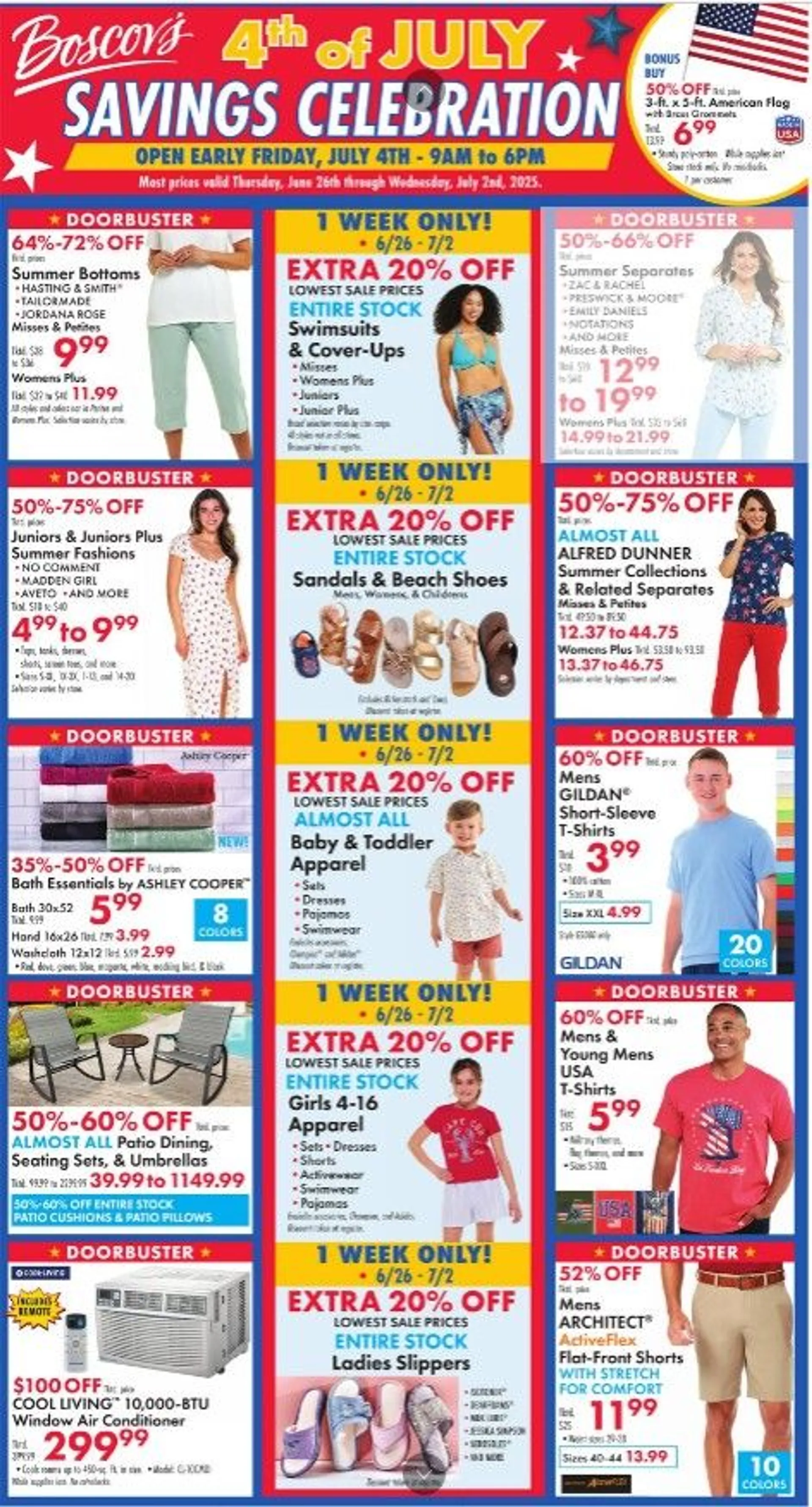Weekly ad Boscov's Sales from June 26 to July 2 2025 - Page 1