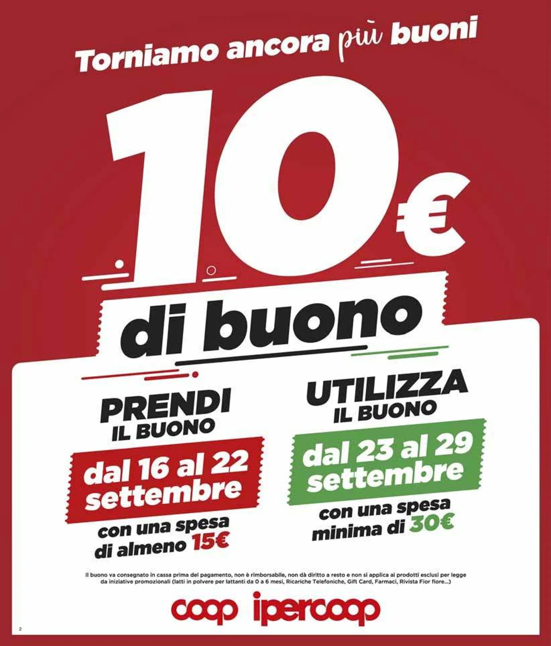 Ipercoop Brochure Offerte da 19 settembre a 2 ottobre di 2024 - Pagina del volantino 2