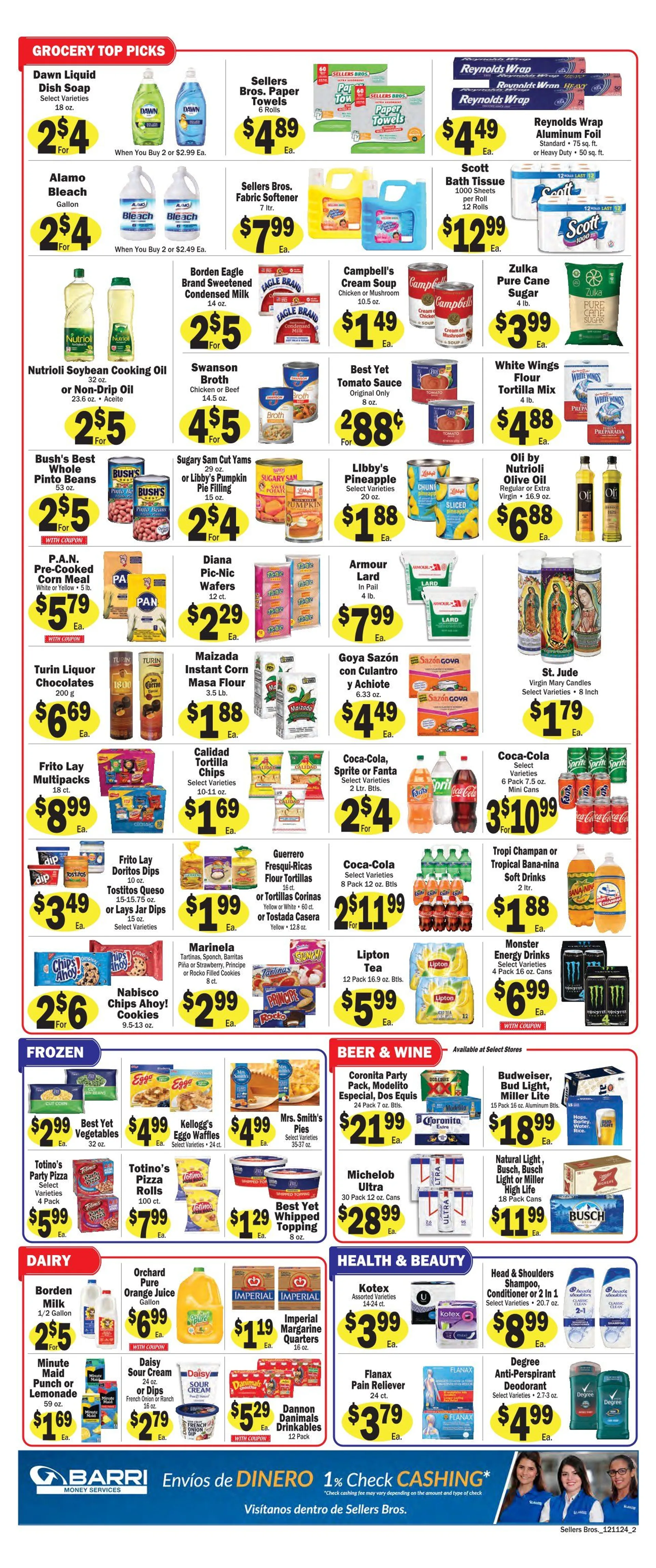 Weekly ad Sellers Bros Weekly Ad from December 11 to December 17 2024 - Page 2