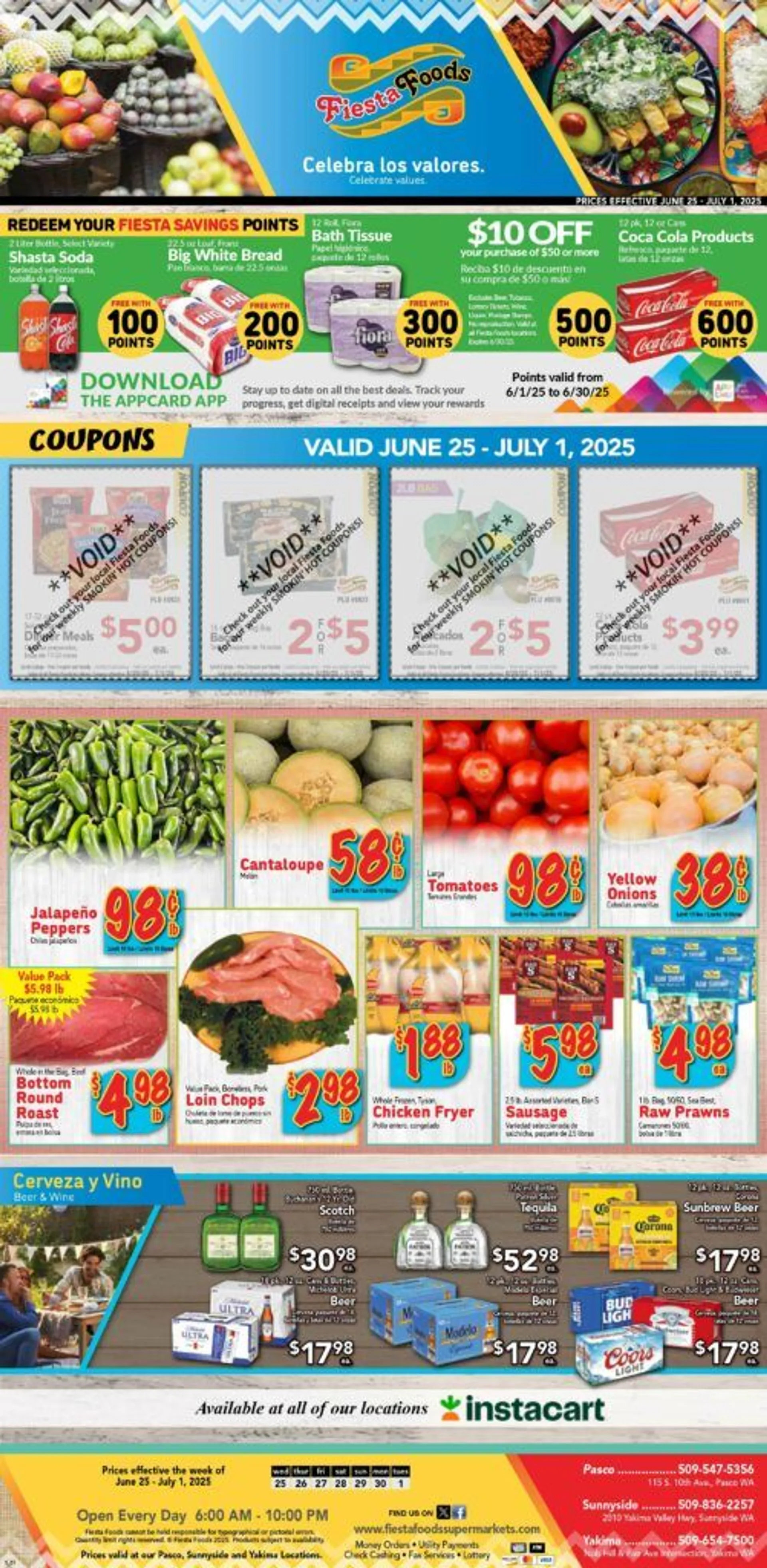 Weekly ad  Fiesta Foods SuperMarkets Sales from June 25 to July 1 2025 - Page 1