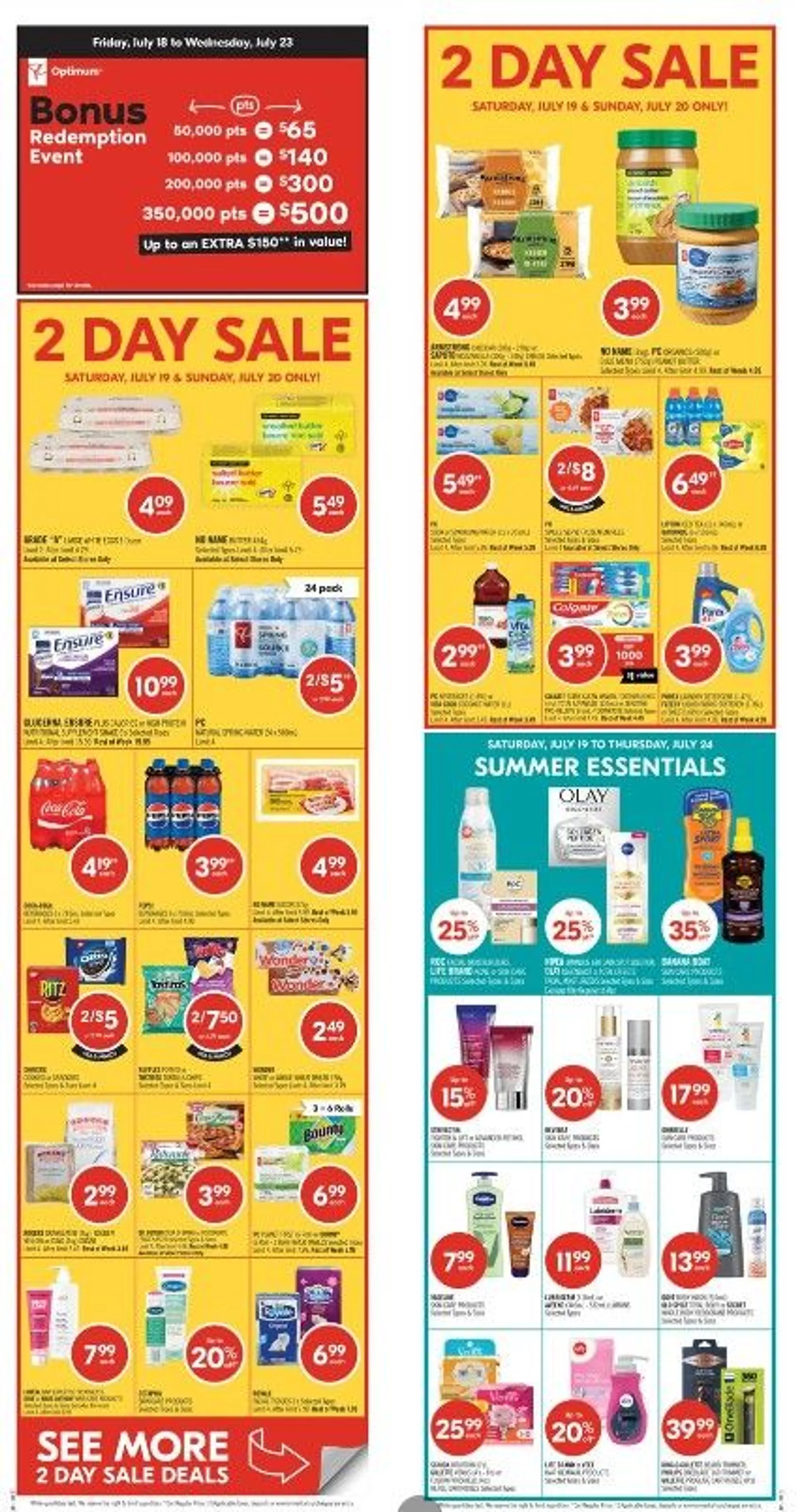 Shoppers Drug Mart Sales from July 19 to July 24 2025 - flyer page 1