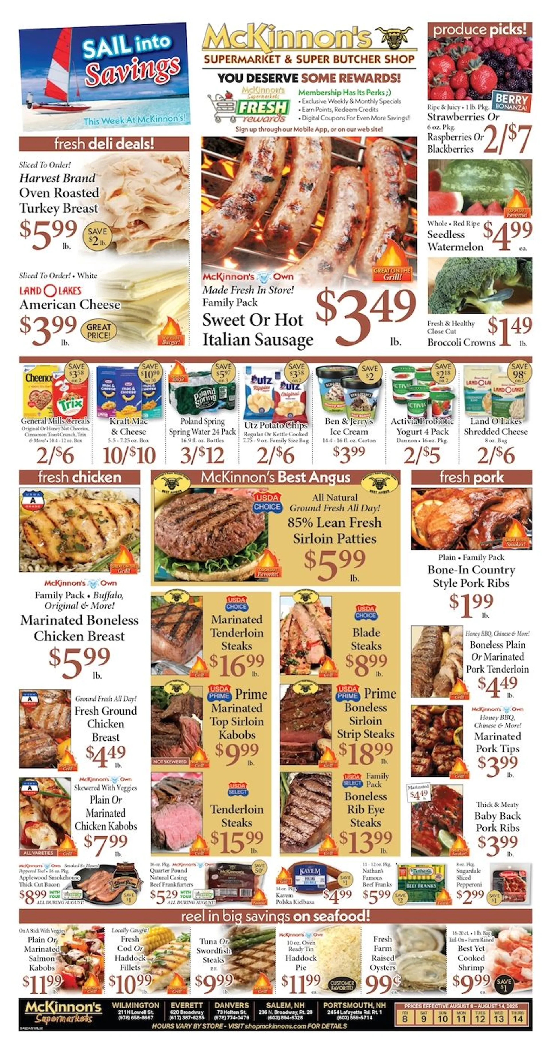 Weekly ad McKinnon's Supermarkets Sales from August 8 to August 14 2025 - Page 1