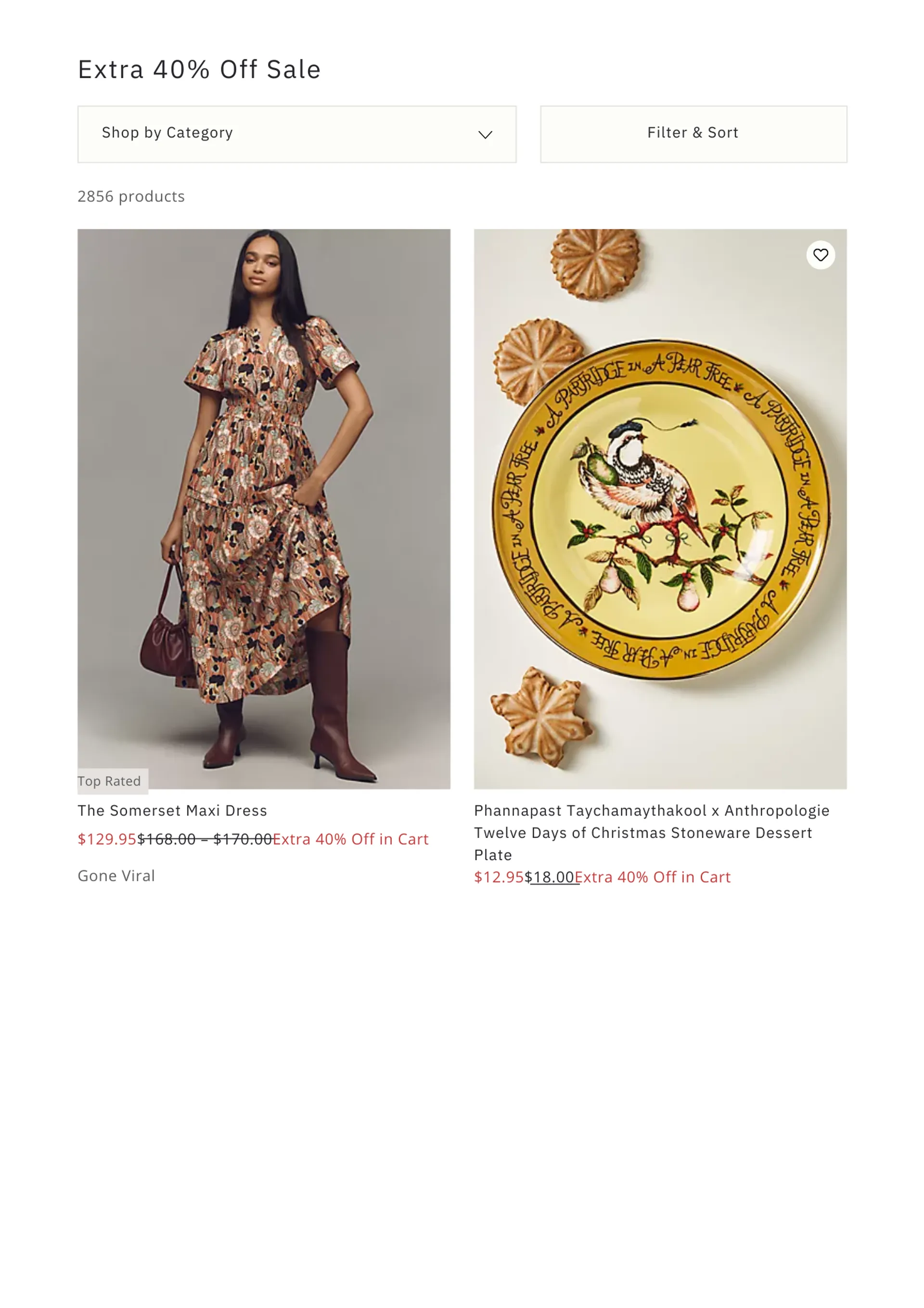 Weekly ad Christmas deals at Anthropologie from December 10 to December 31 2024 - Page 