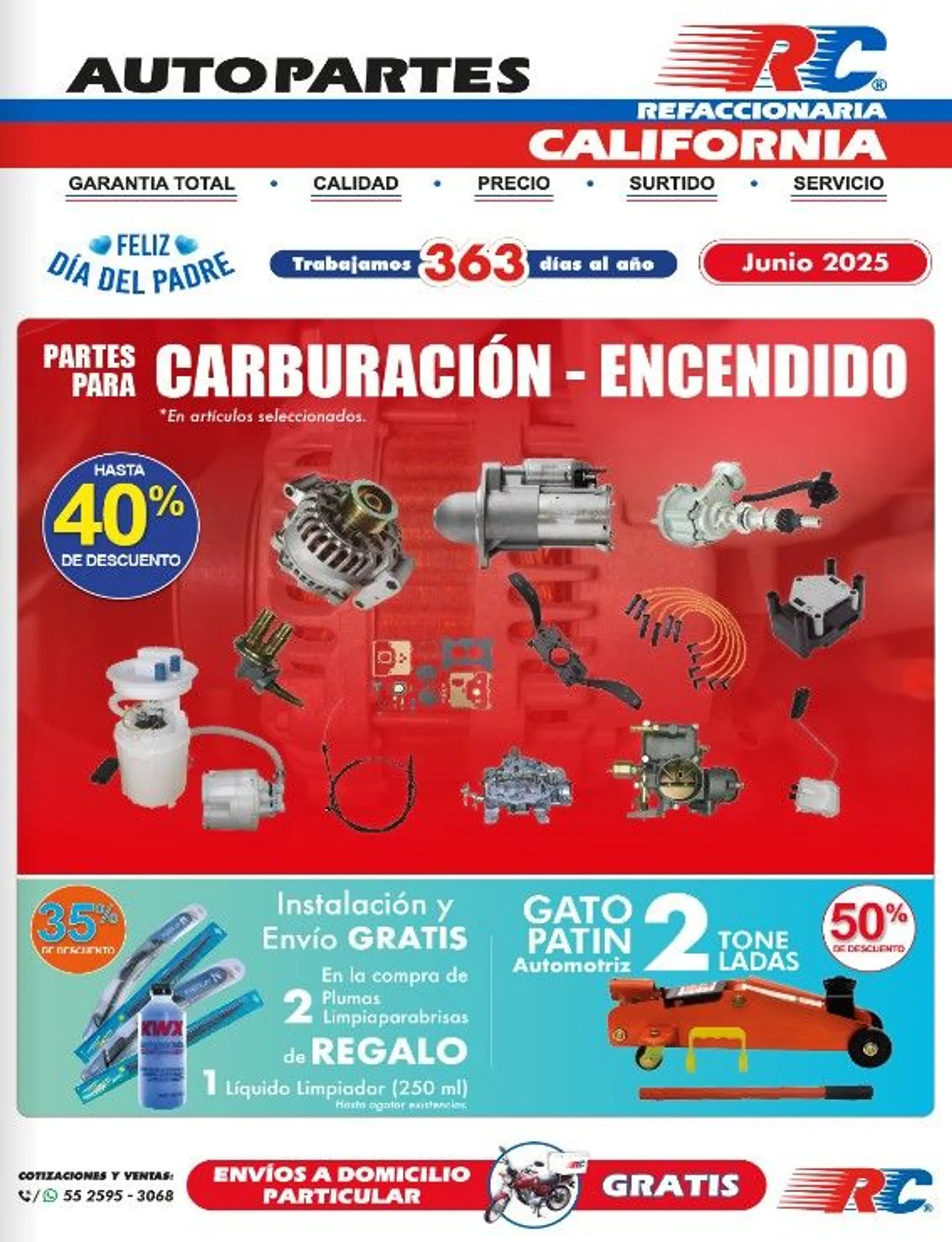Catálogo de Refaccionaria California catálogos 1 de junio al 30 de junio 2025 - Pagina 
