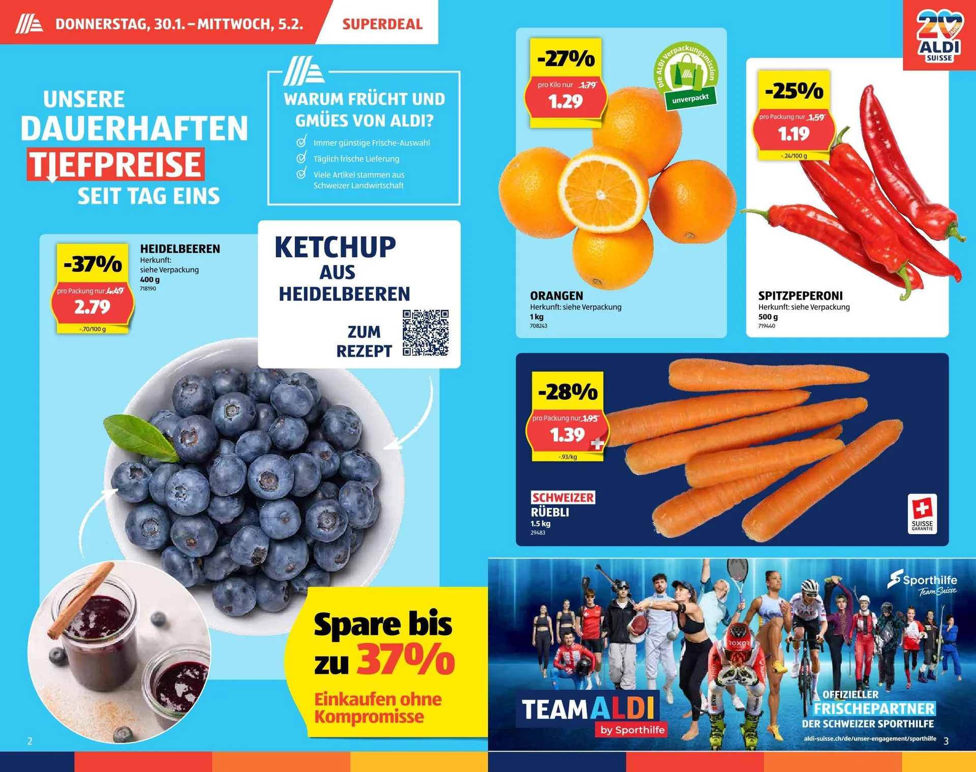 Aldi Prospekt von 30. Januar bis 1. Februar 2025 - Prospekt seite  2