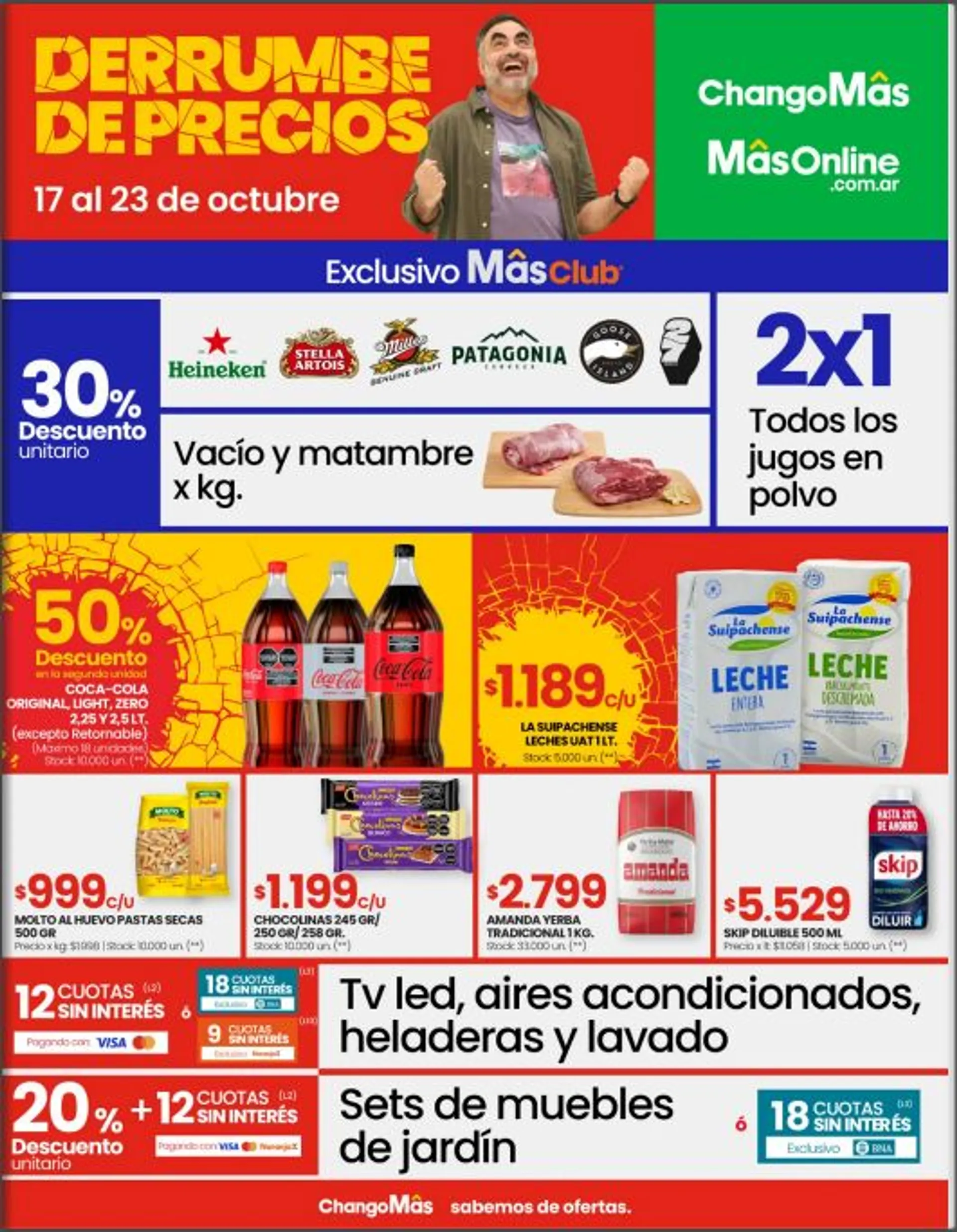 Ofertas de ChangoMas Derrumbre de precios! 18 de octubre al 23 de octubre 2024 - Página 1 del catálogo