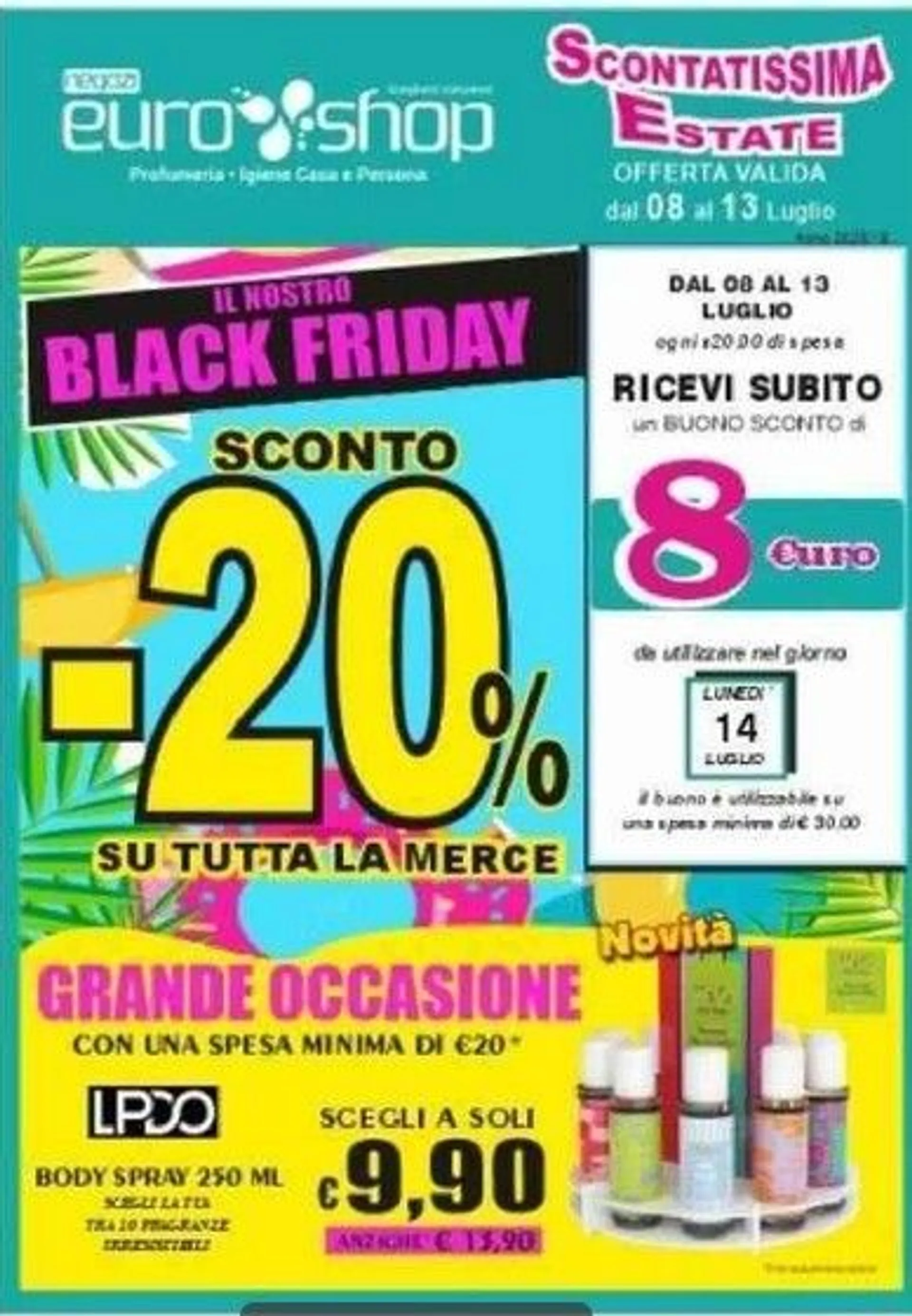 Volantini EUROSHOP Monopoli da 8 luglio a 13 luglio di 2025 - Pagina del volantino 1