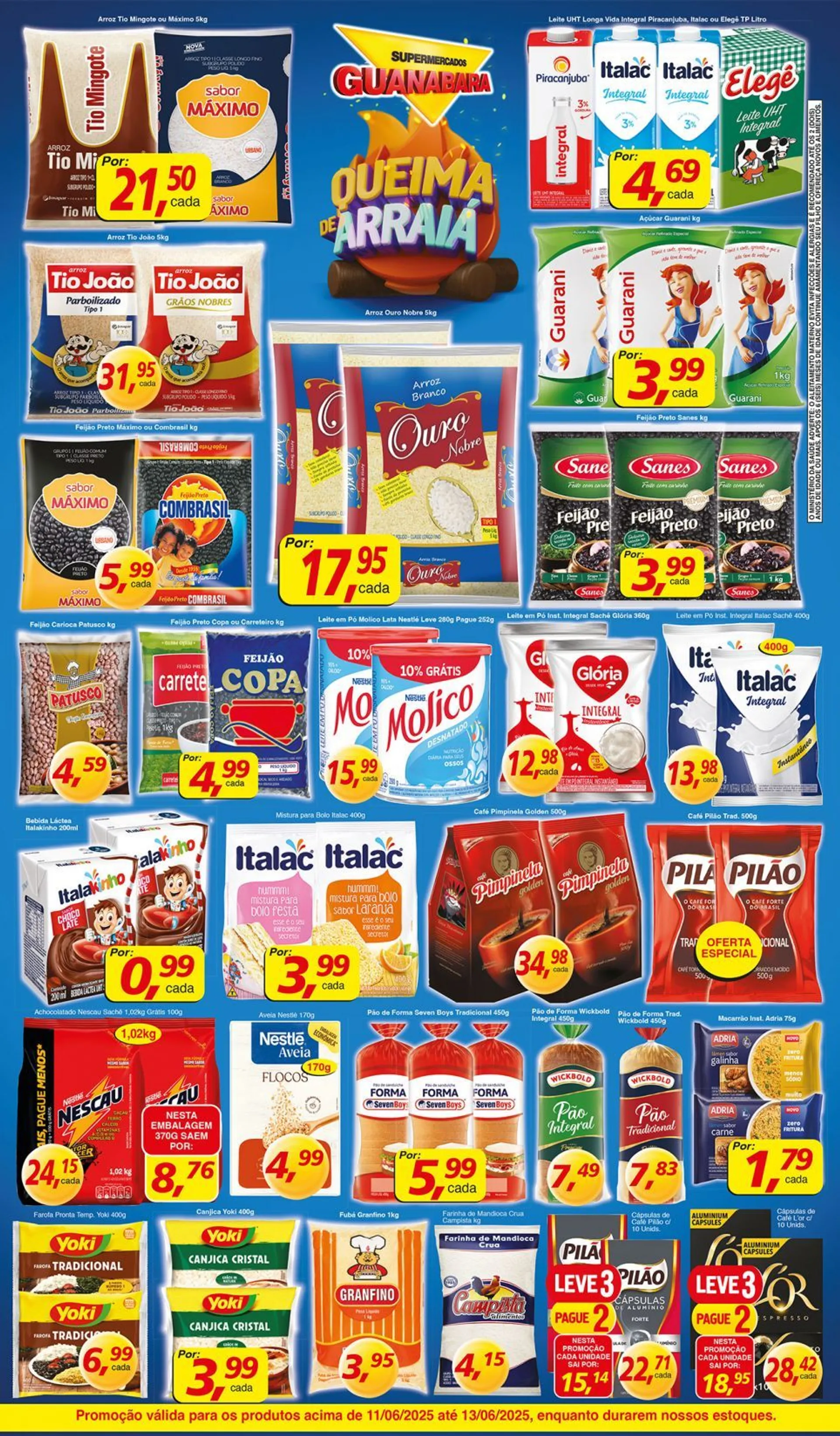 Encarte de  Supermercados Guanabara Folhetis 11 de junho até 13 de junho 2025 - Pagina 2