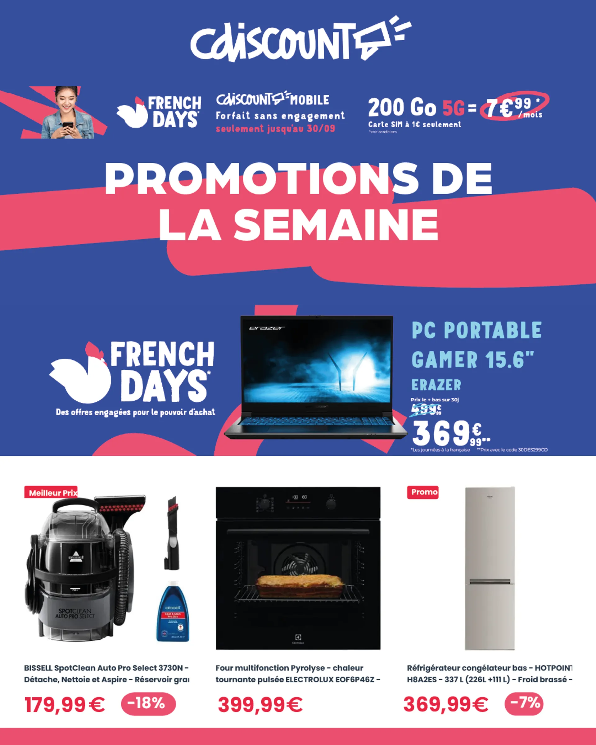 CDiscount French Days du 26 septembre au 30 septembre 2024 - Catalogue page 