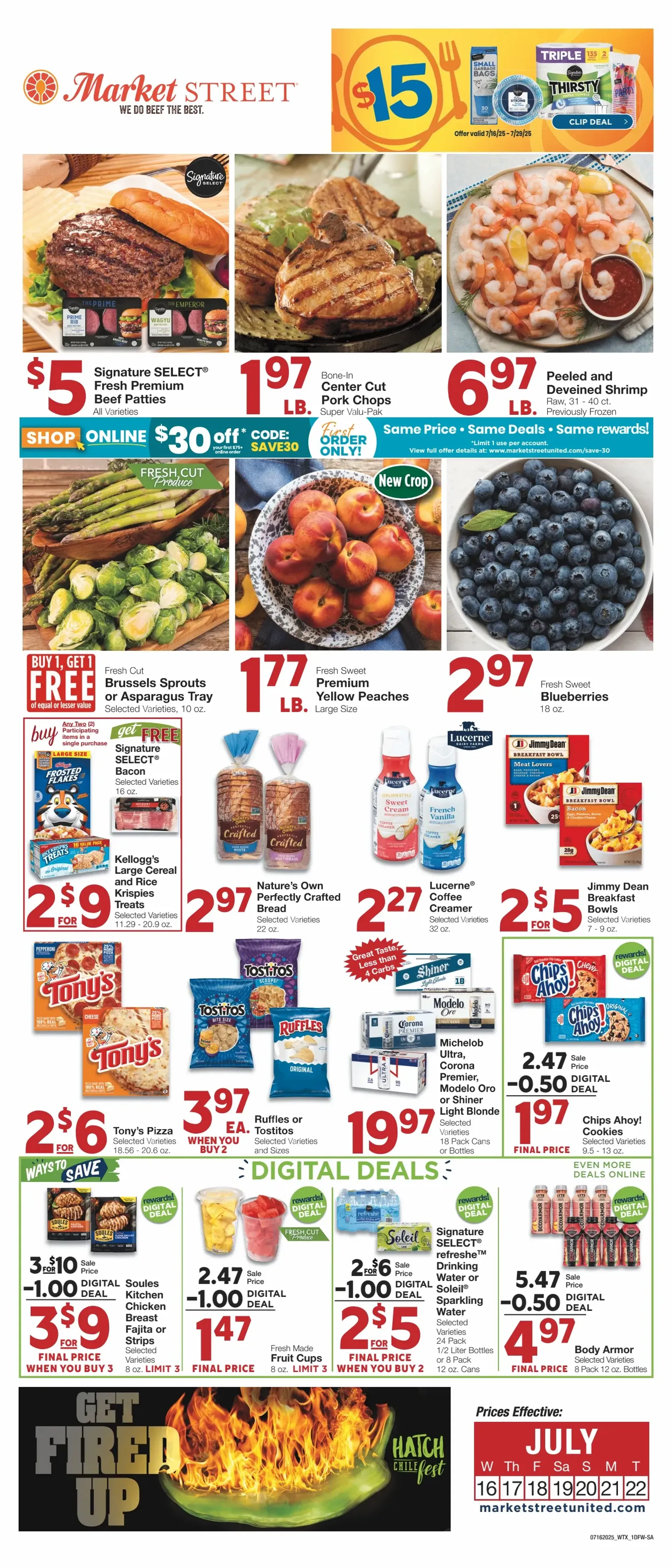 Weekly ad Market Street Sales from July 16 to July 29 2025 - Page 1