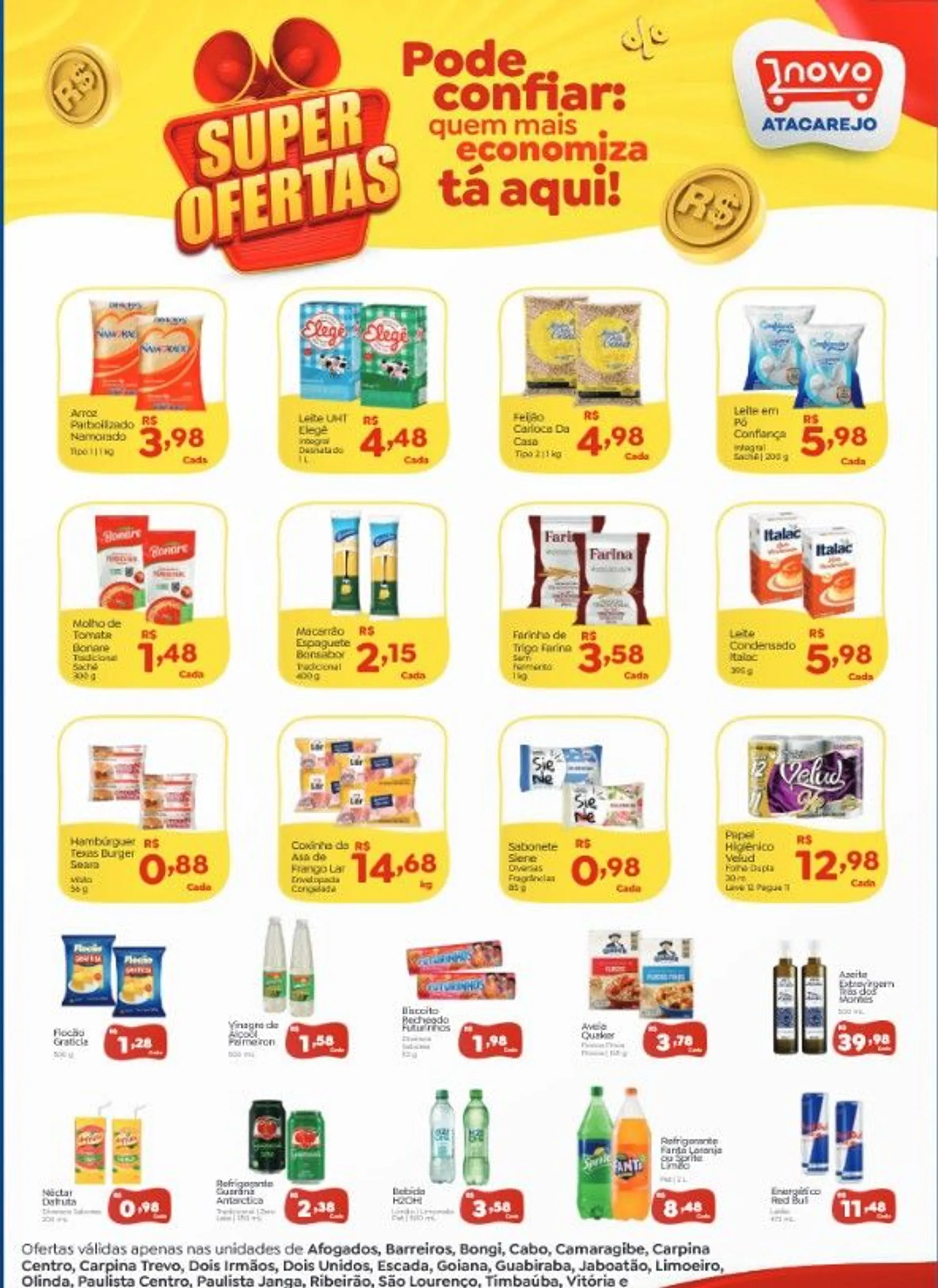 Encarte de Novo Atacarejo  Folhetos  19 de maio até 23 de maio 2025 - Pagina 