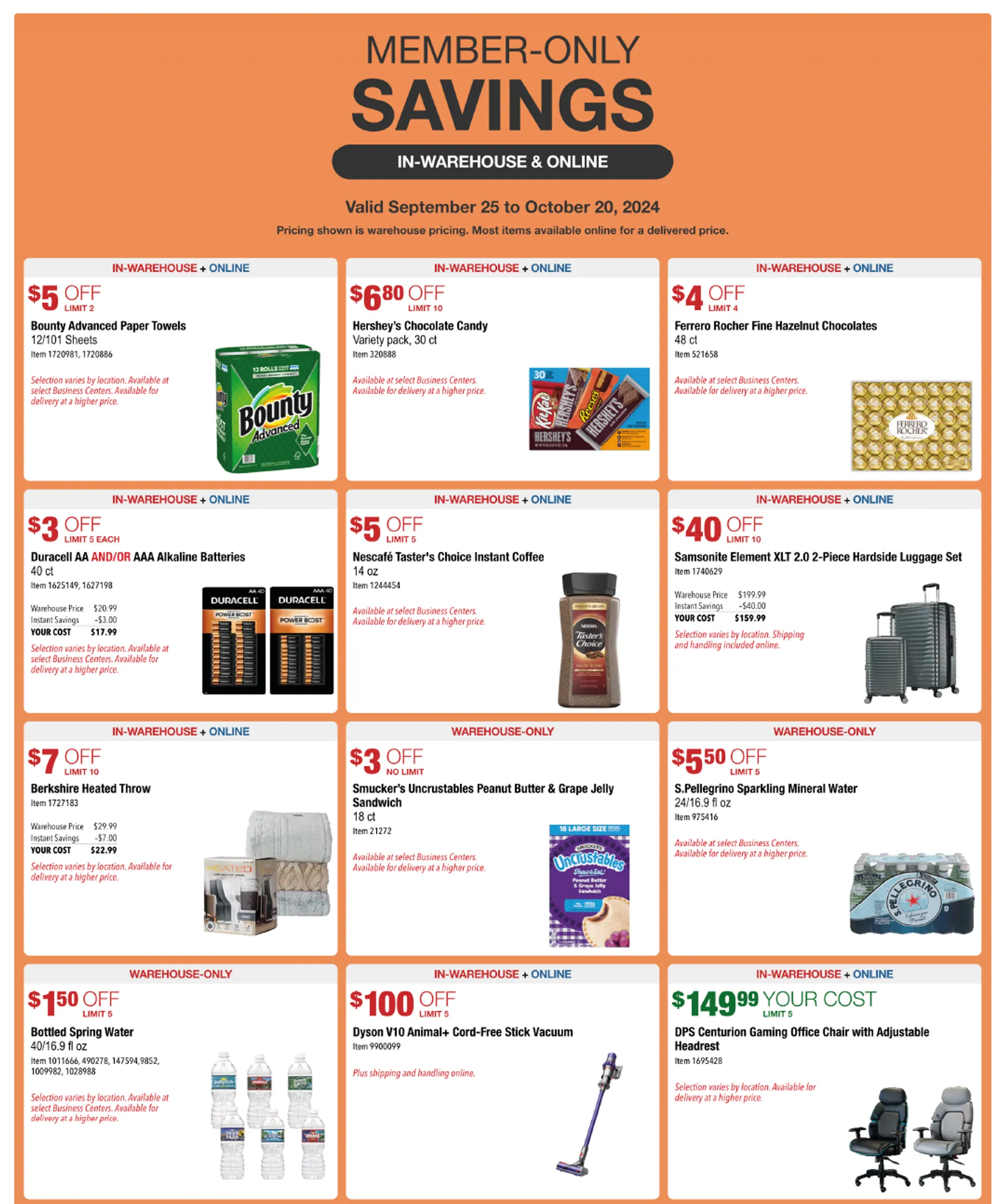 Weekly ad Big Discounts Members Only from September 30 to October 20 2024 - Page 