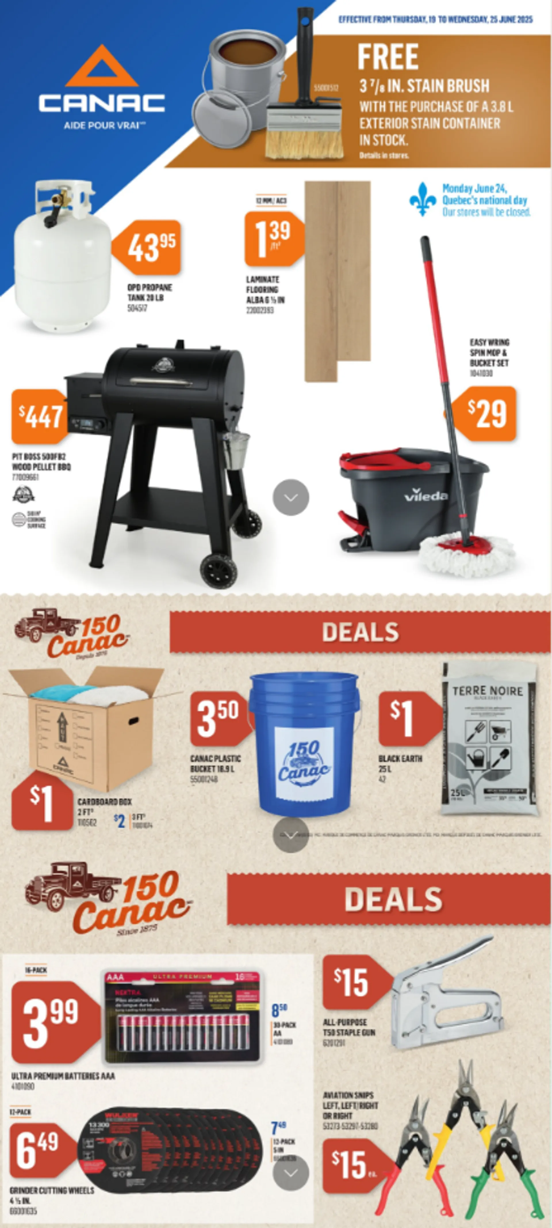 Canac Deals from June 19 to June 25 2025 - flyer page 1