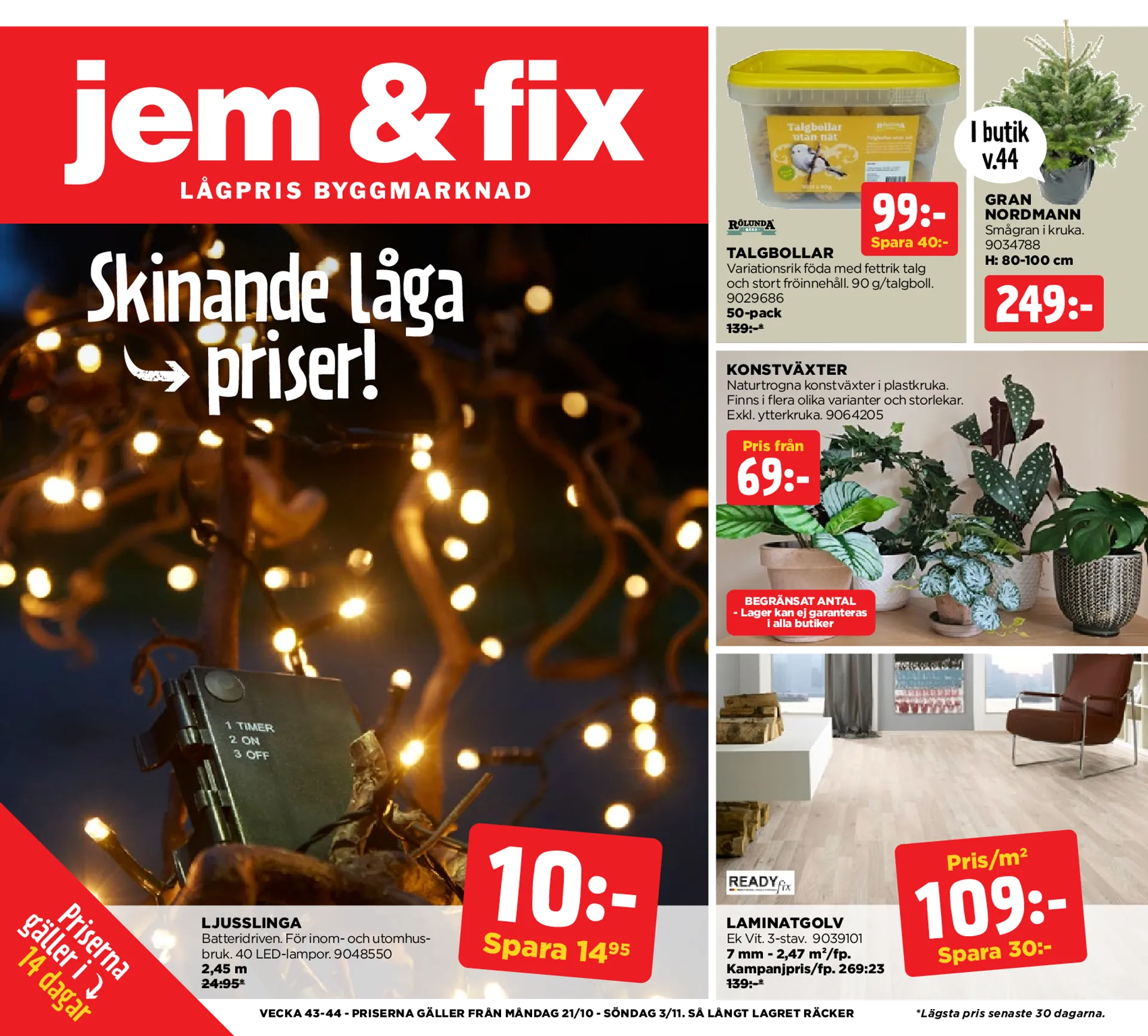 Jem och Fixs specialerbjudanden från 21 oktober till 3 november 2024 - Reklamblad sidor 