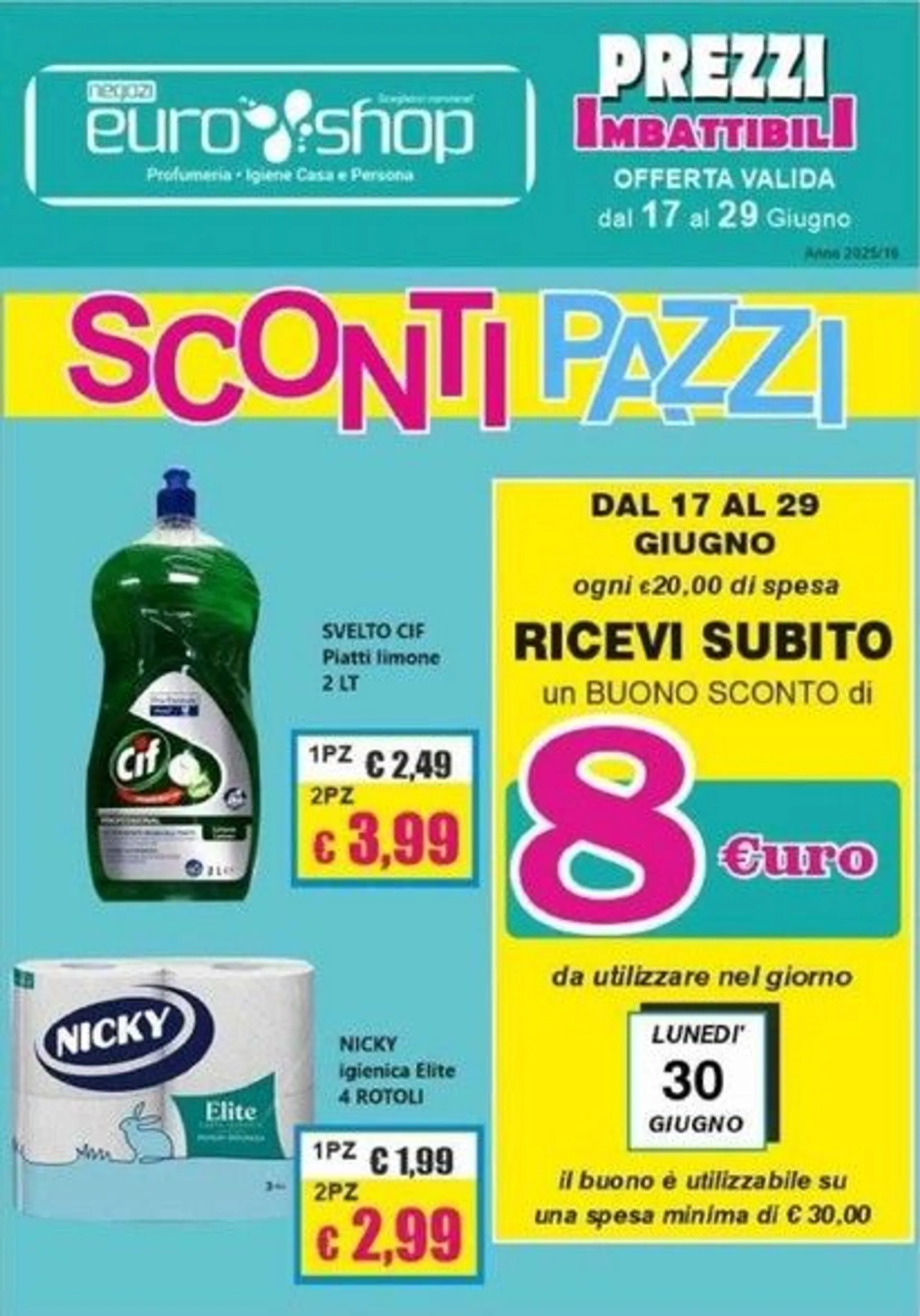 Volantini EUROSHOP Monopoli da 17 giugno a 29 giugno di 2025 - Pagina del volantino 