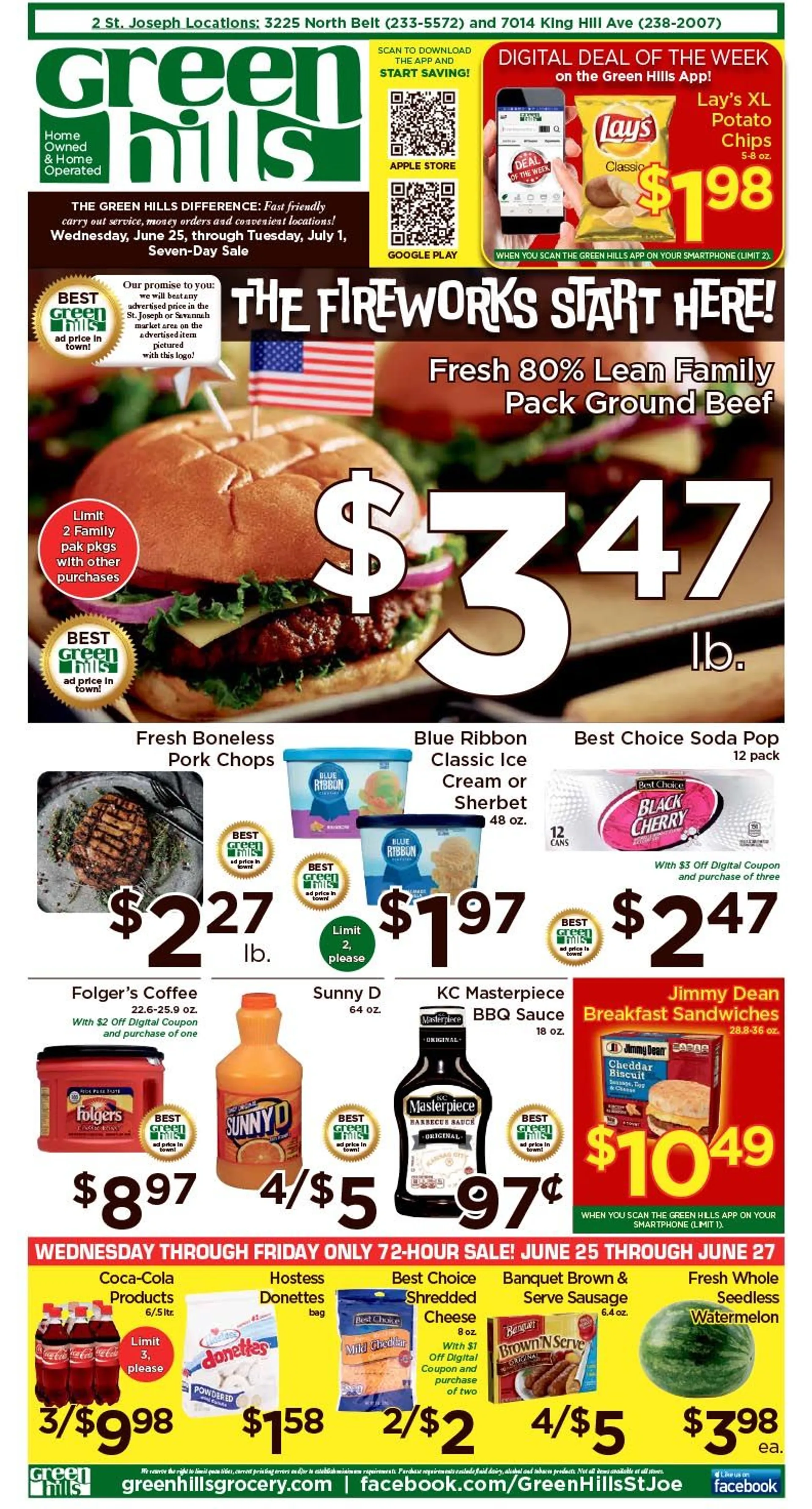 Weekly ad Green Hills Grocery Sales from June 25 to July 1 2025 - Page 1
