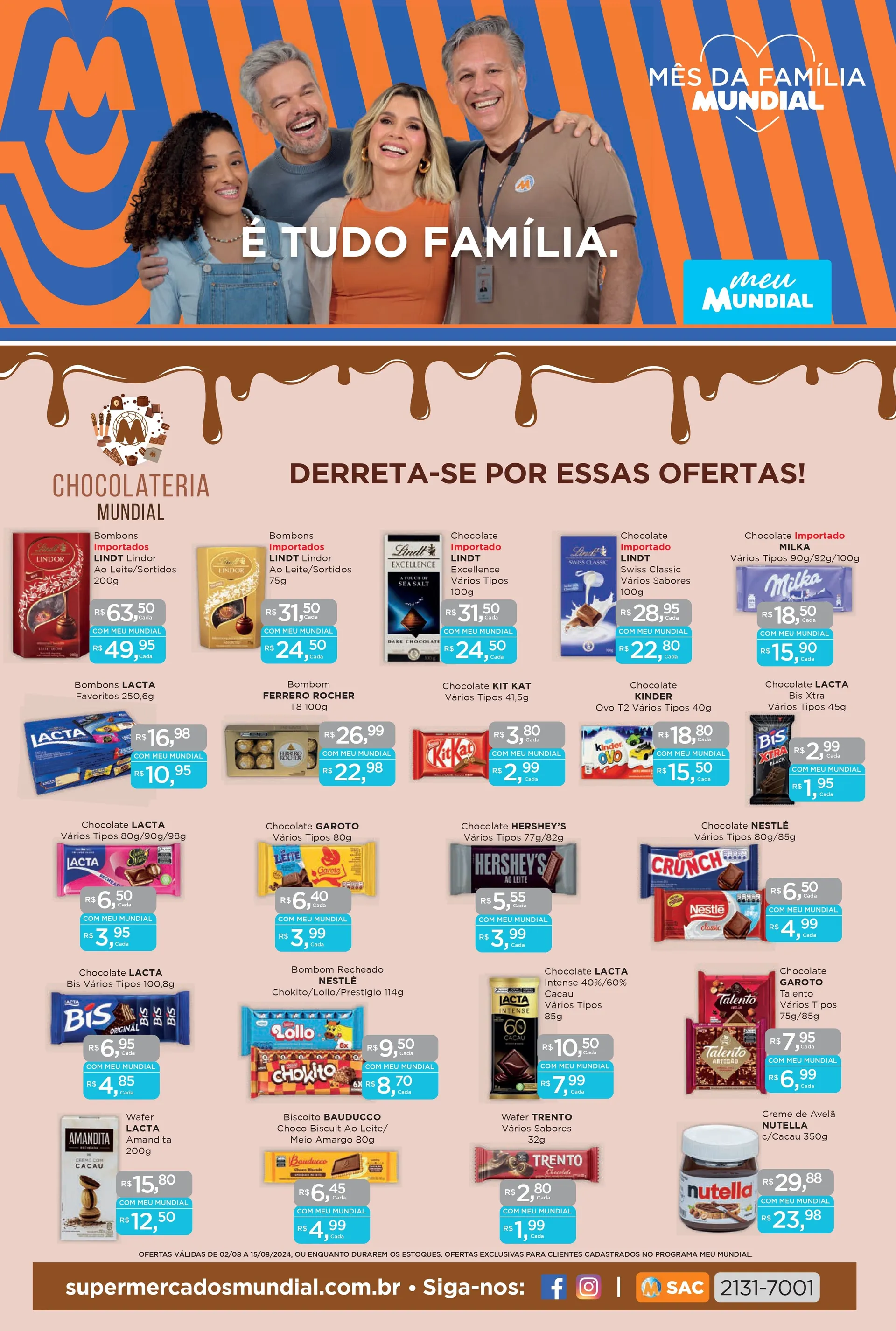 Encarte de Ofertas Supermercados Mundial 2 de agosto até 15 de agosto 2024 - Pagina 