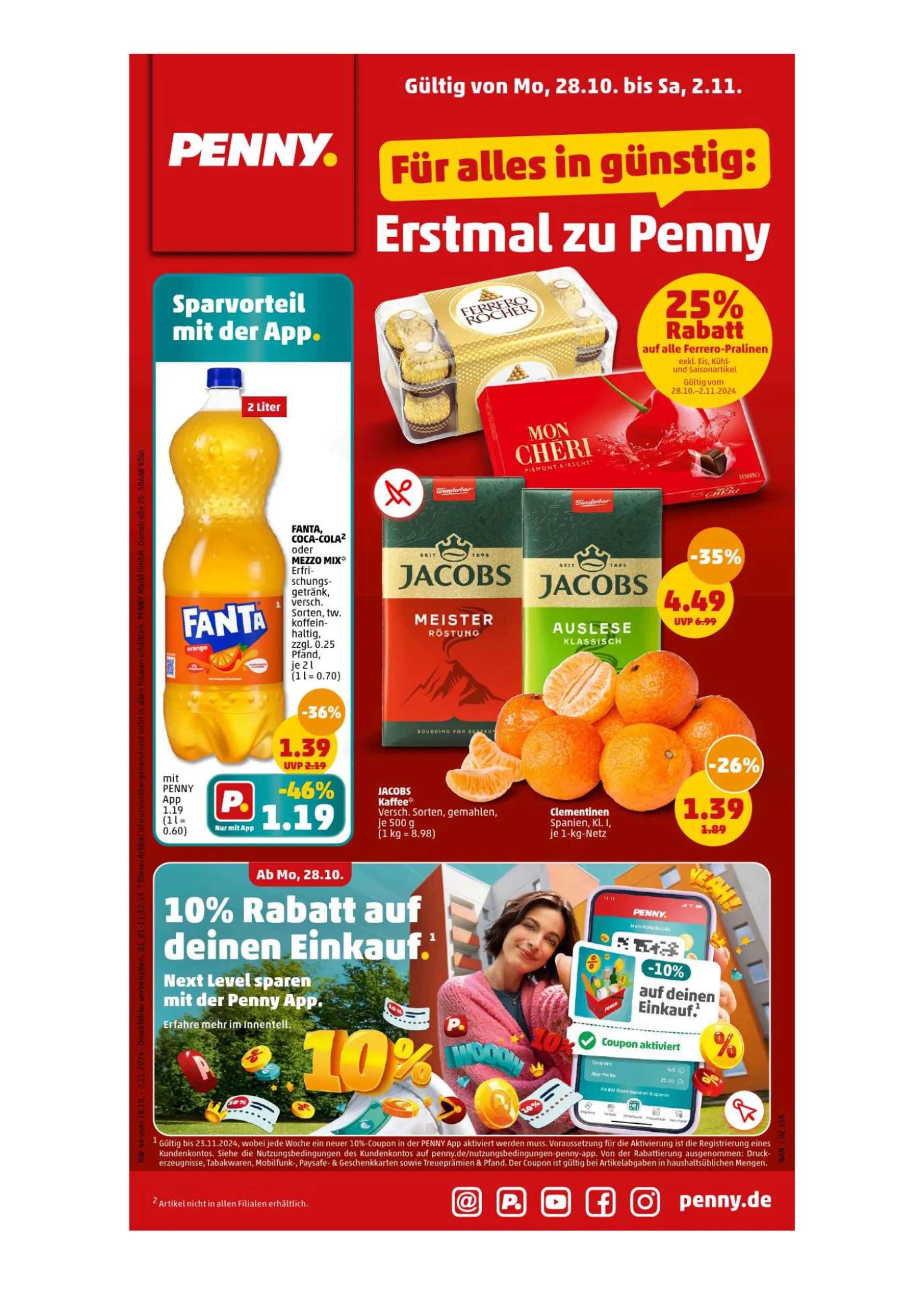 Penny Prospekts  von 28. Oktober bis 2. November 2024 - Prospekt seite 