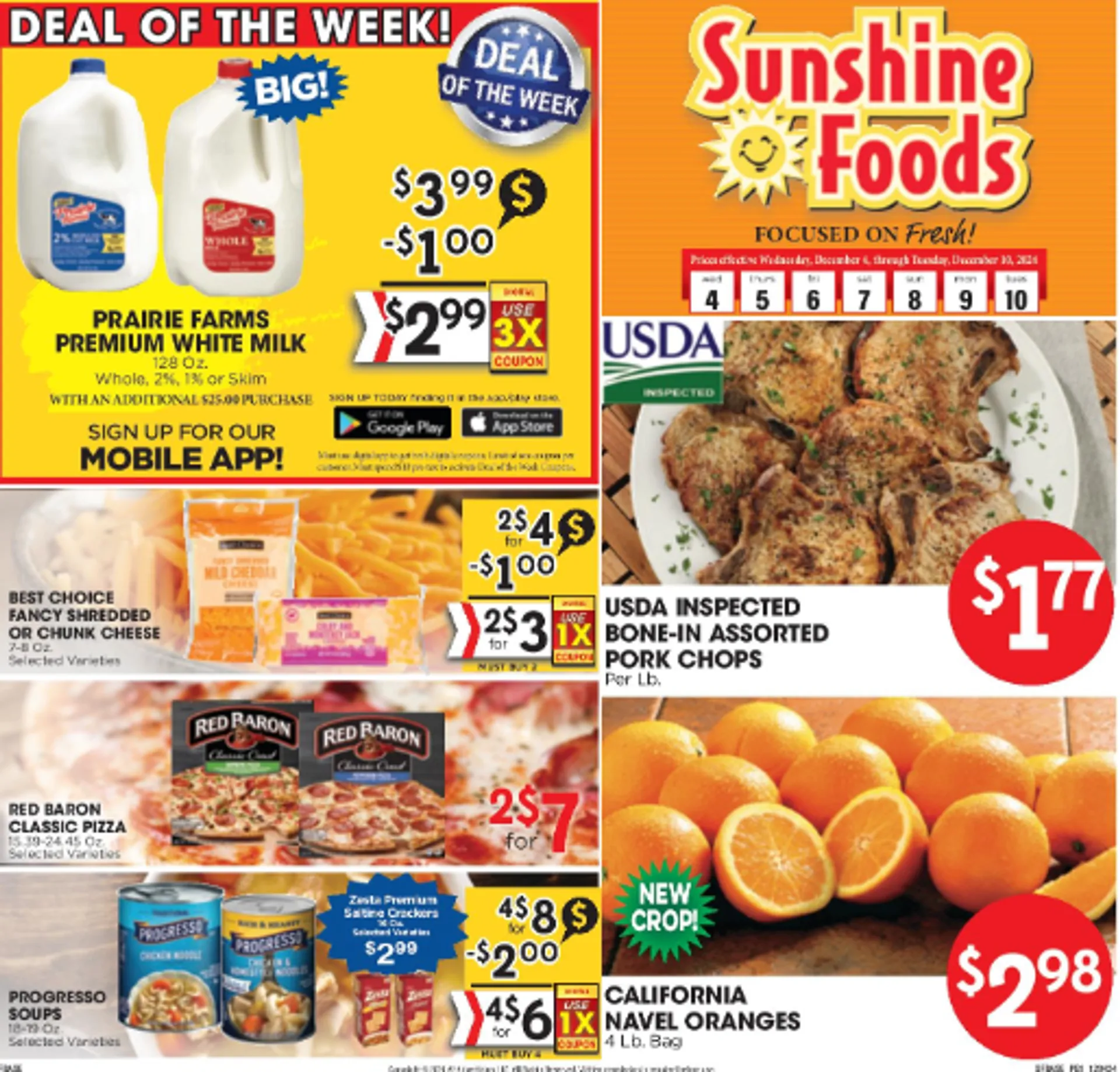 Weekly ad Sunshine Foods Deals from December 5 to December 10 2024 - Page 